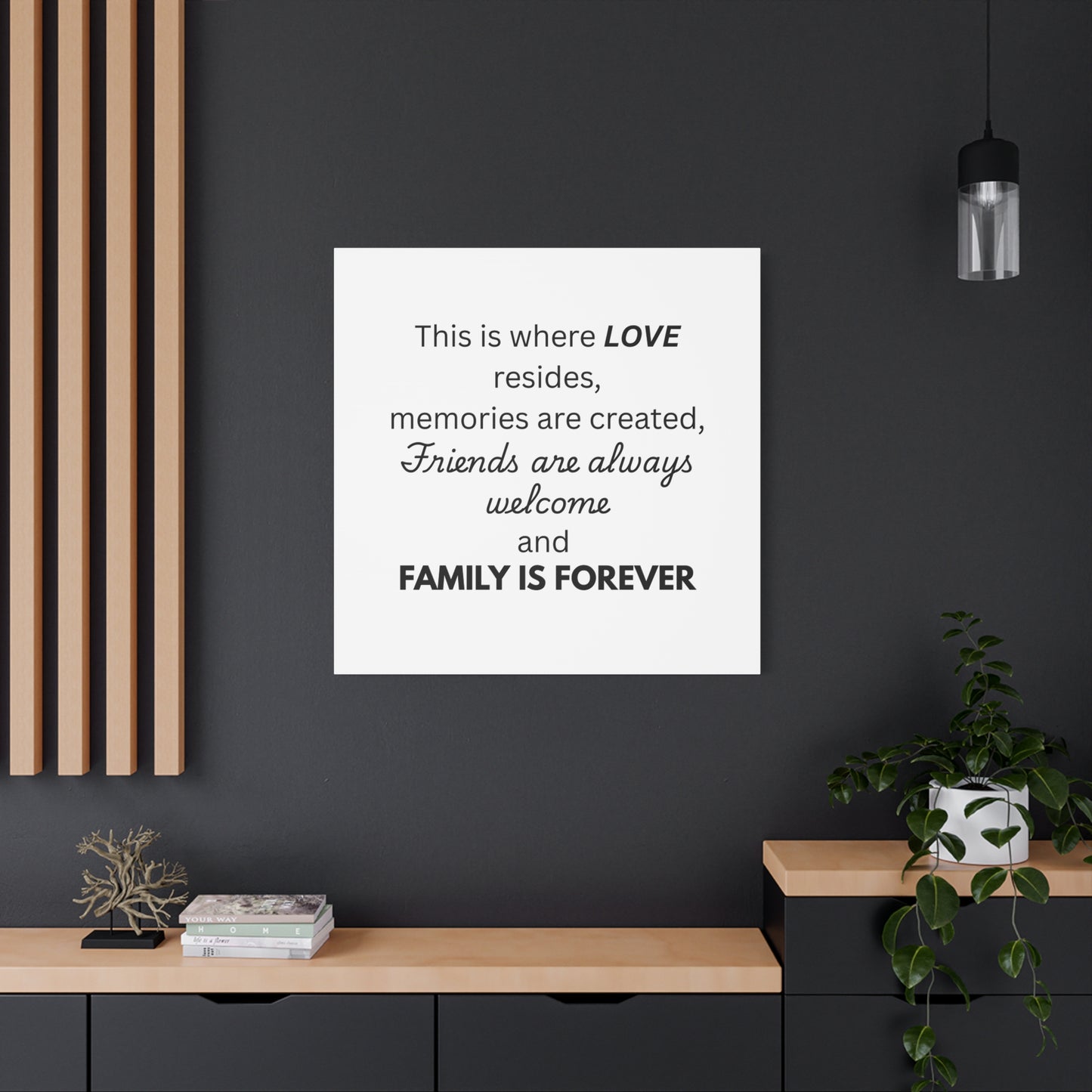Love Family Canvas Artwork