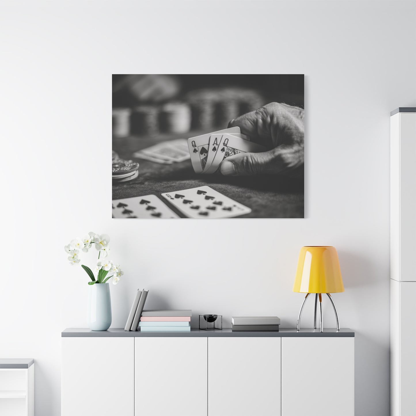 Poker Player Canvas Wall Art