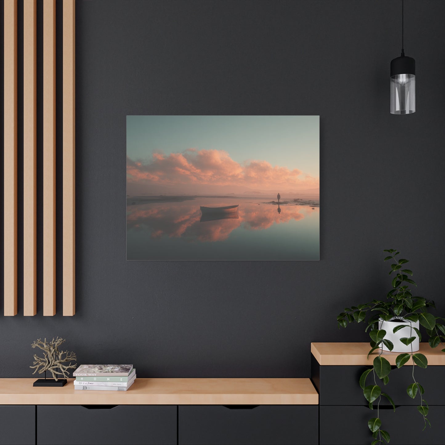 Serene Landscape Canvas Art Print, Coastal Decor, Home Bedroom Wall Art, Inspirational Wall Décor, Gift for Nature Lovers