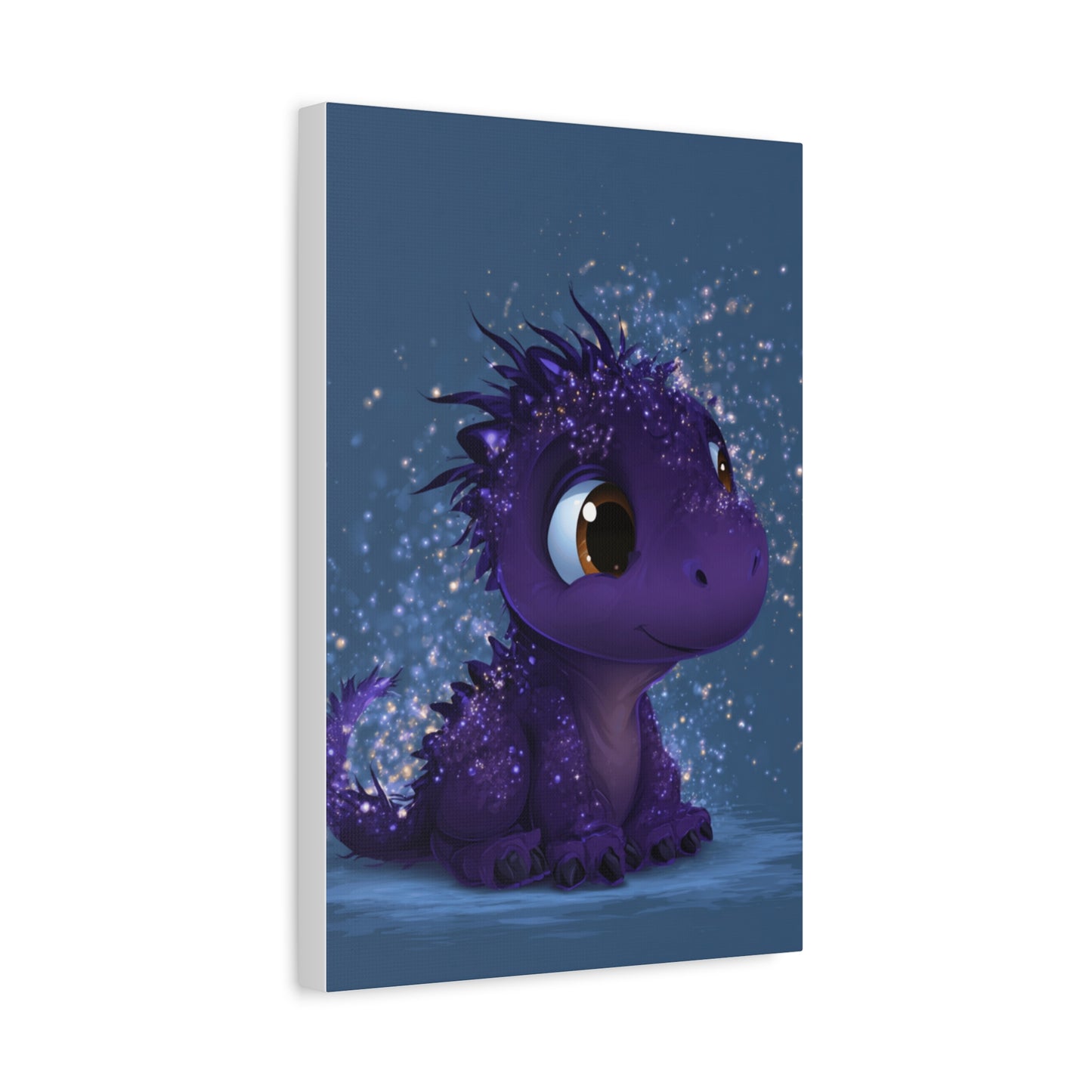 Whimsical Dragon Canvas Art, Cute Nursery Decor, Fantasy Wall Decor, Kids Room Art, Magical Home Gift, Birthday Gift
