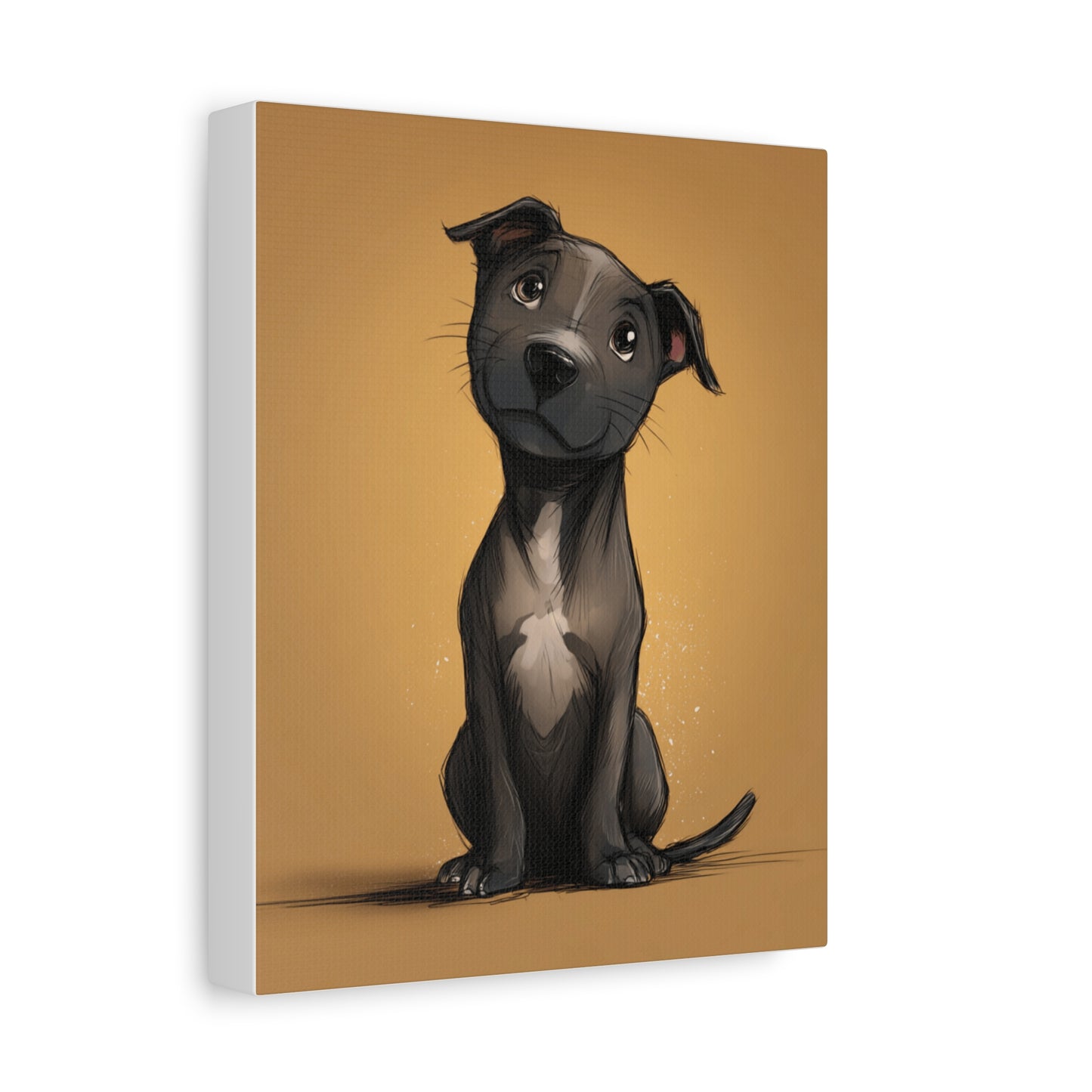 Adorable Dog Art Canvas Print, Perfect for Pet Lovers, Home Décor, Dog Memory, Gift for Animal Lovers, Unique Wall Art