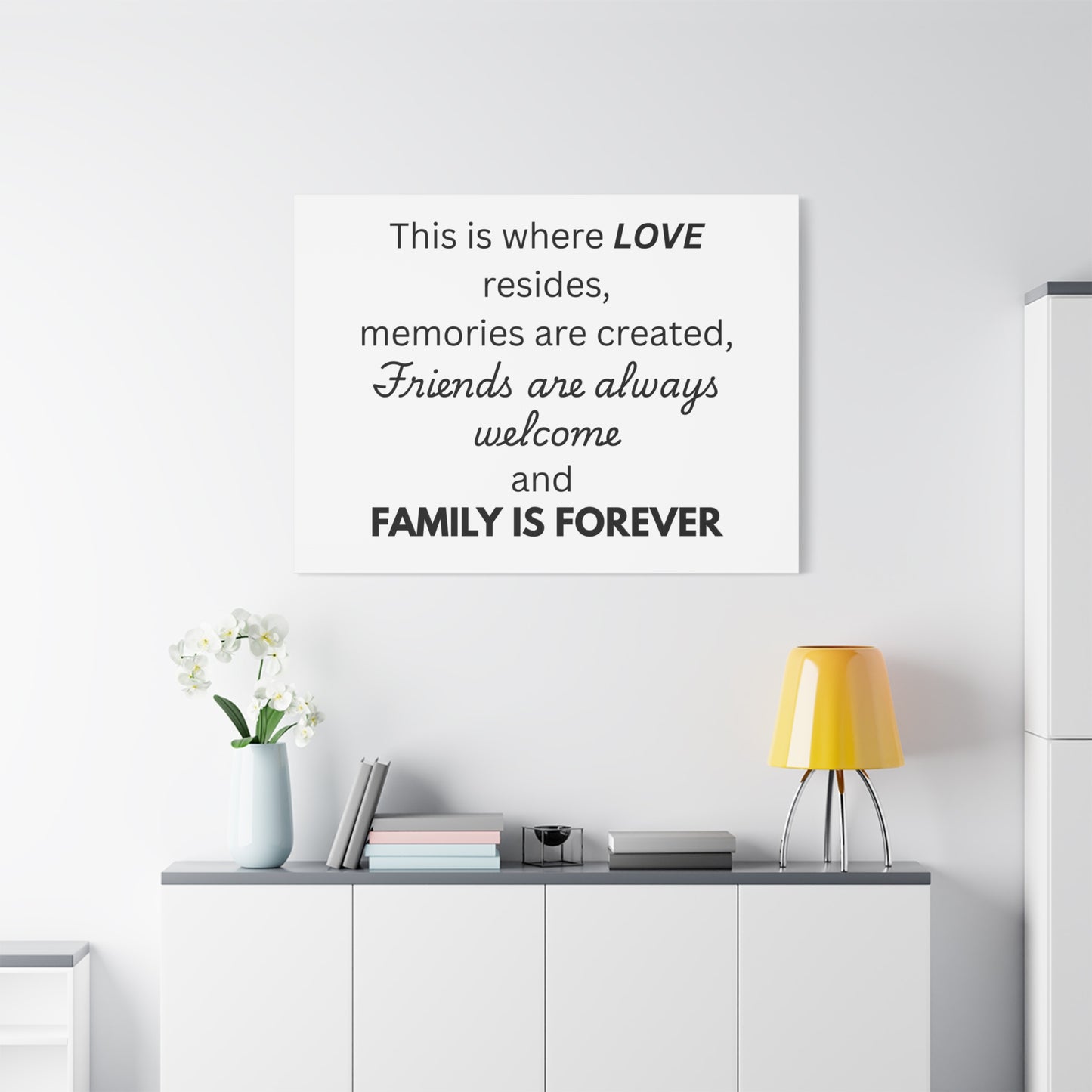 Love Family Canvas Artwork