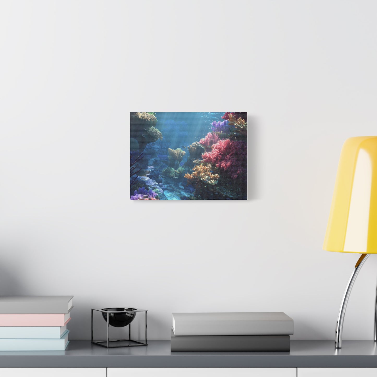 Vibrant Coral Reef Canvas Art, Underwater Decor, Ocean Wall Art, Beach House Decor, Gift for Ocean Lovers