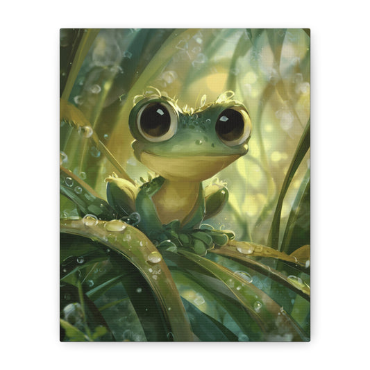 Whimsical Frog Wall Art Print, Nature Decor, Kids Room, Animal Lover Gift, Playful Home Decor, Nursery Wall Art