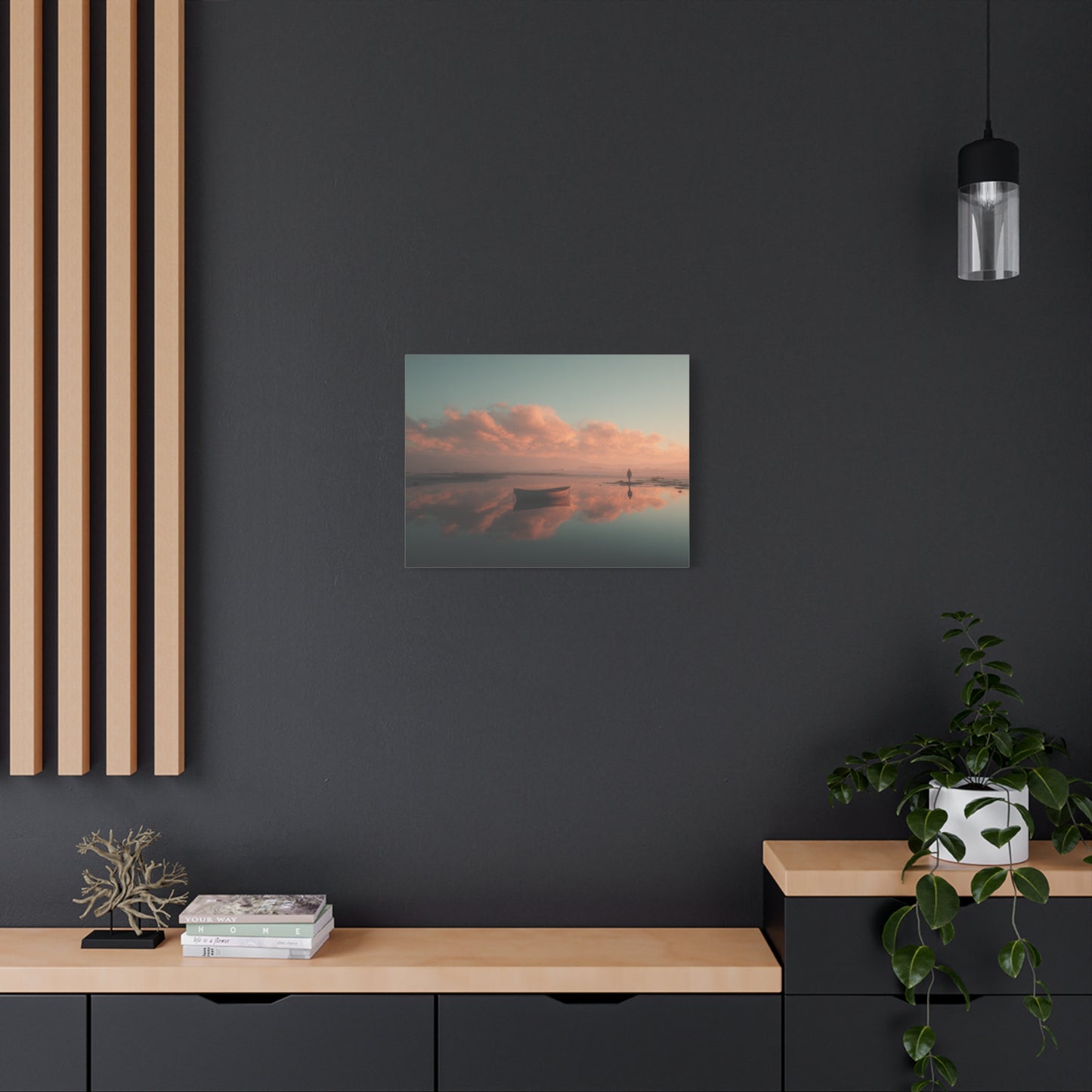 Serene Landscape Canvas Art Print, Coastal Decor, Home Bedroom Wall Art, Inspirational Wall Décor, Gift for Nature Lovers