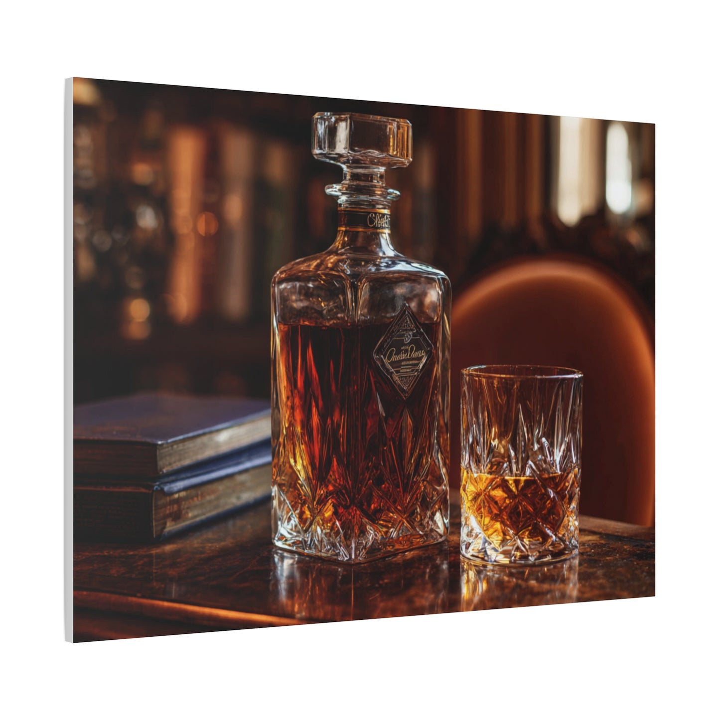 Elegant Whiskey Art Canvas
