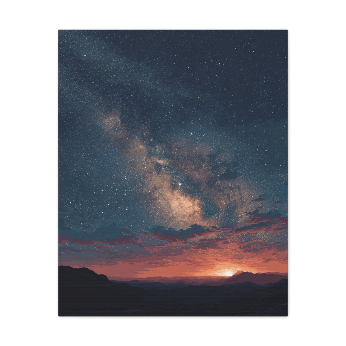 Celestial Canvas Art, Starry Night Decor, Universe Wall Art, Galaxy Home Decor, Space Lovers Gift, Inspirational Wall Decor