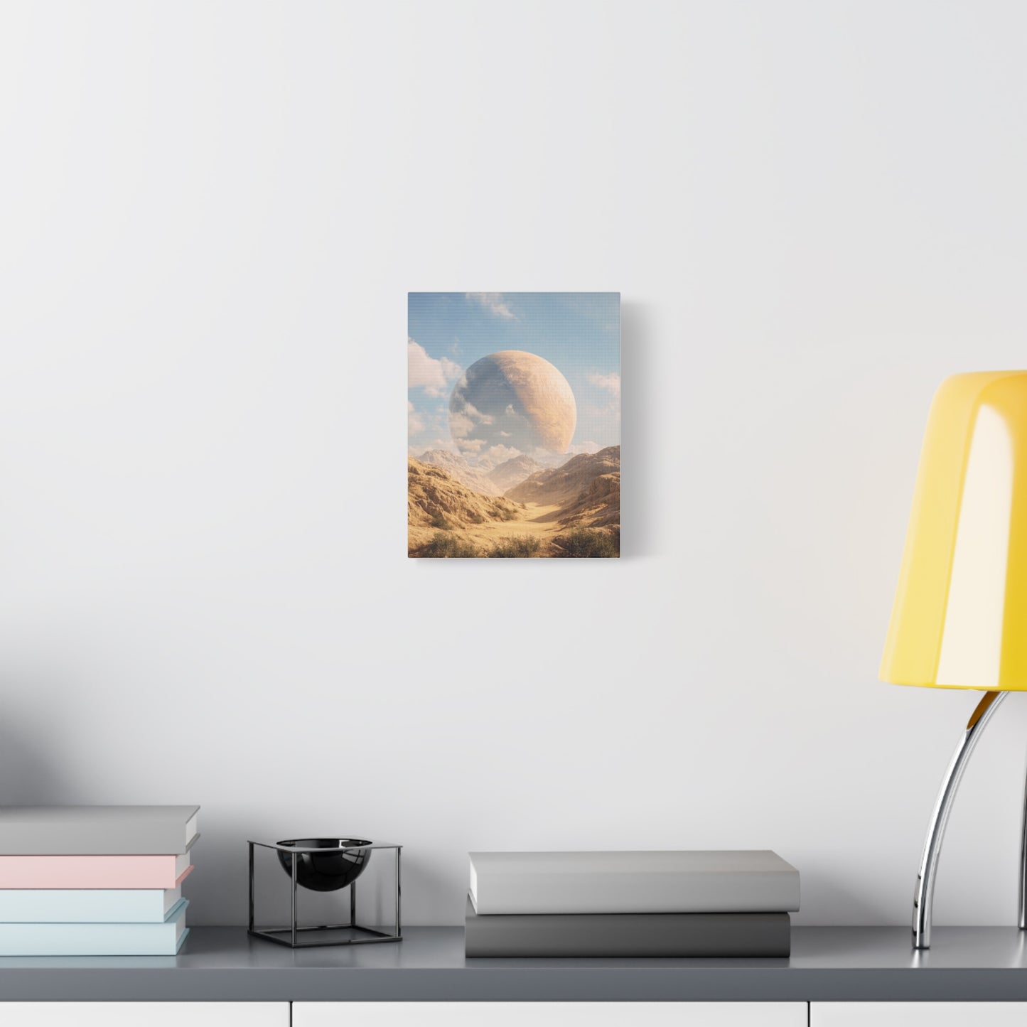 Stretched Canvas Wall Art - Dreamy Planet Landscape, Home Decor, Gallery Wall, Gift for Space Lovers, Nature Theme