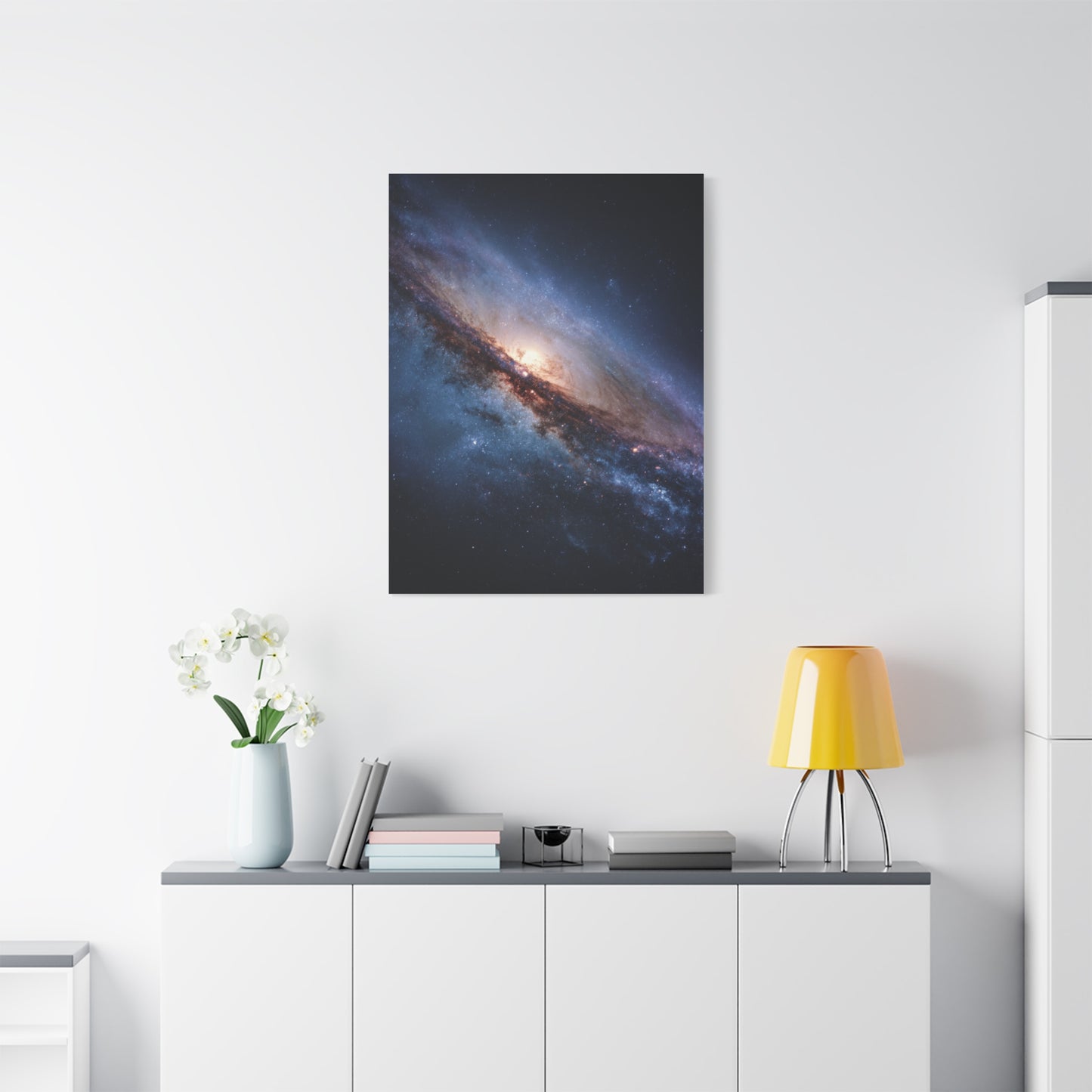 Galaxy Wall Art, Stretched Canvas Print, Cosmic Decor, Space Art, Home Gallery