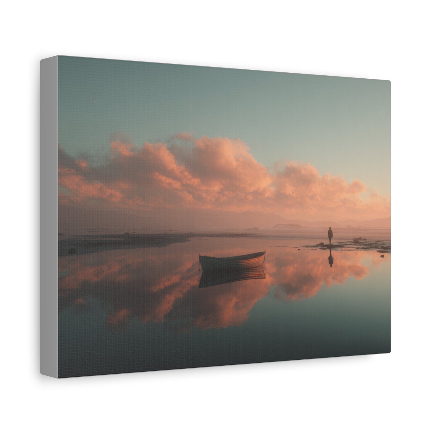Serene Landscape Canvas Art Print, Coastal Decor, Home Bedroom Wall Art, Inspirational Wall Décor, Gift for Nature Lovers