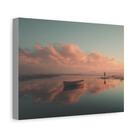 Serene Landscape Canvas Art Print, Coastal Decor, Home Bedroom Wall Art, Inspirational Wall Décor, Gift for Nature Lovers