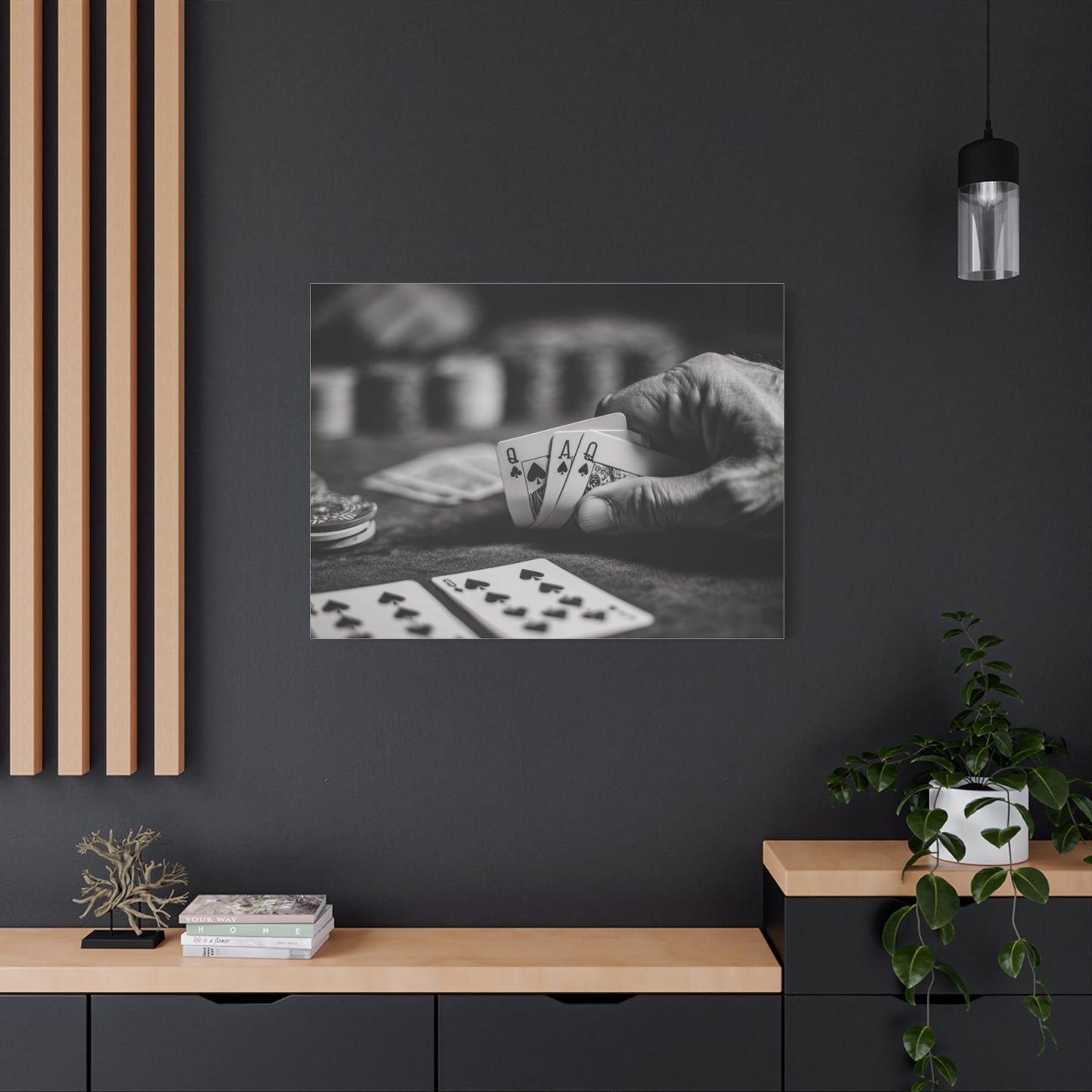 Poker Player Canvas Wall Art