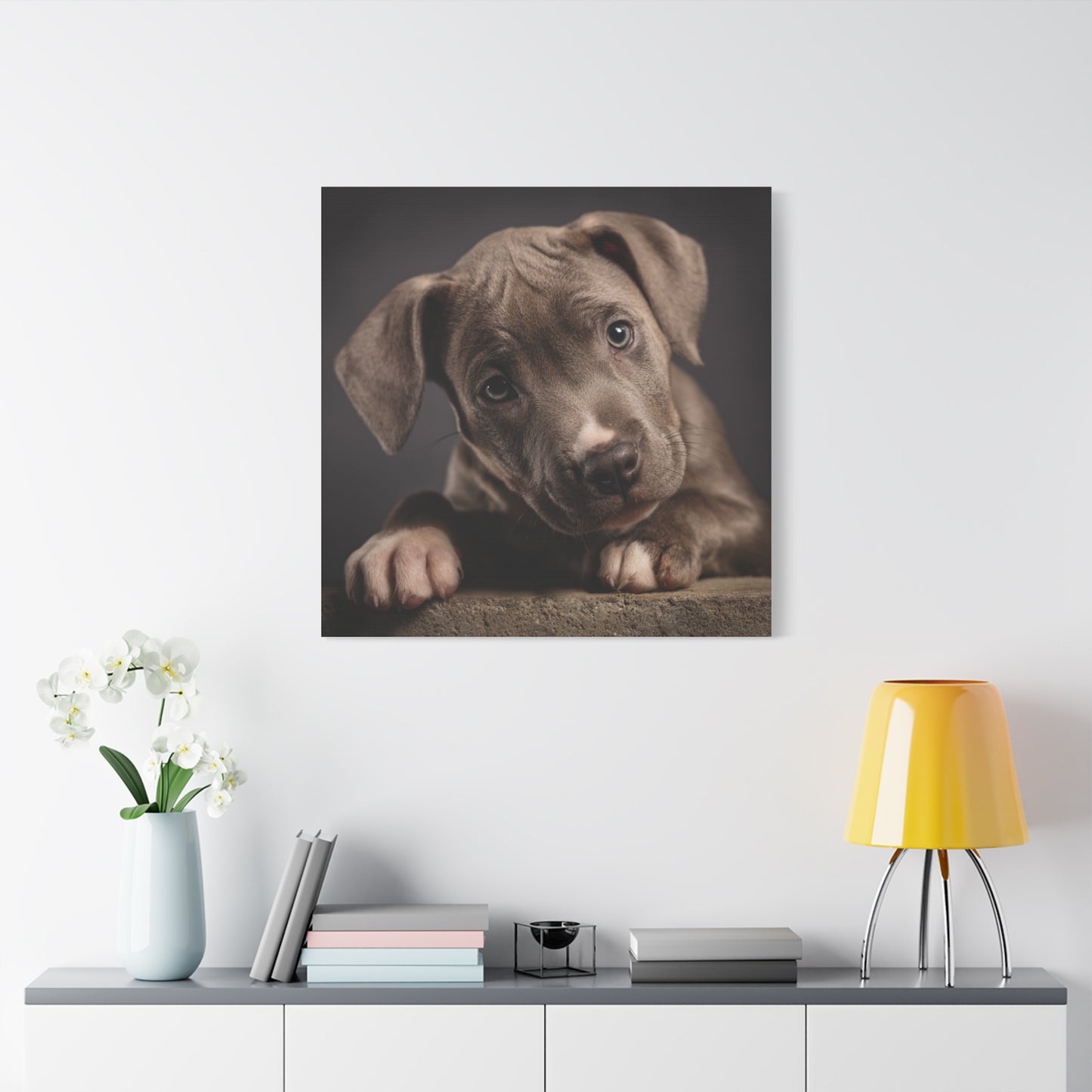 Puppy Portrait Canvas Art