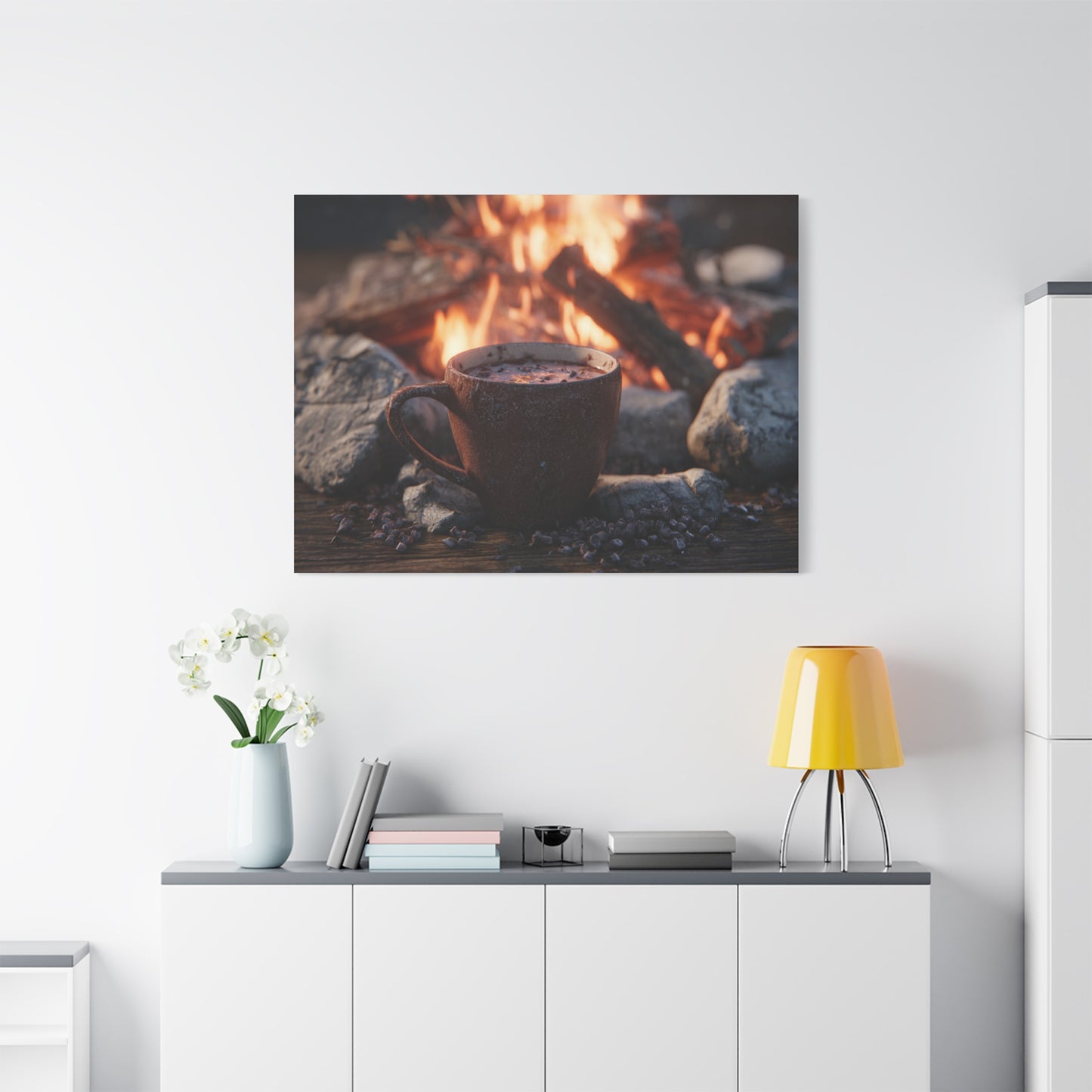 Cozy Campfire Canvas Print