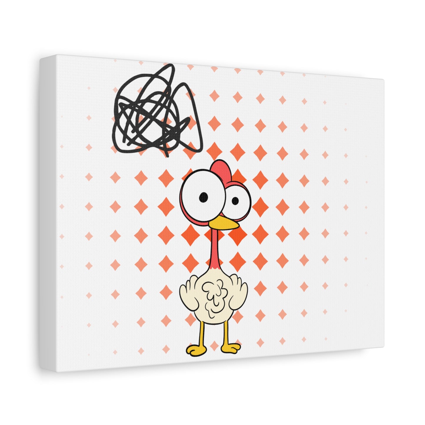 Whimsical Chicken Canvas Wall Art