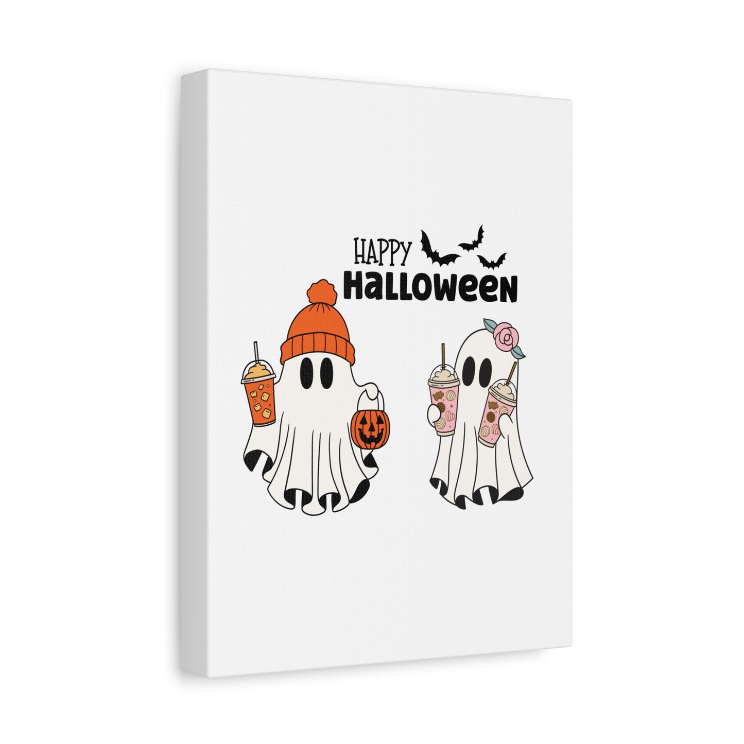 Canvas Print - Adorable Ghost Friends, Happy Halloween