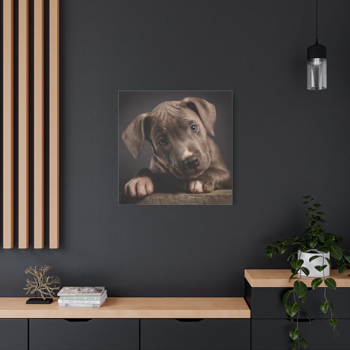 Puppy Portrait Canvas Art