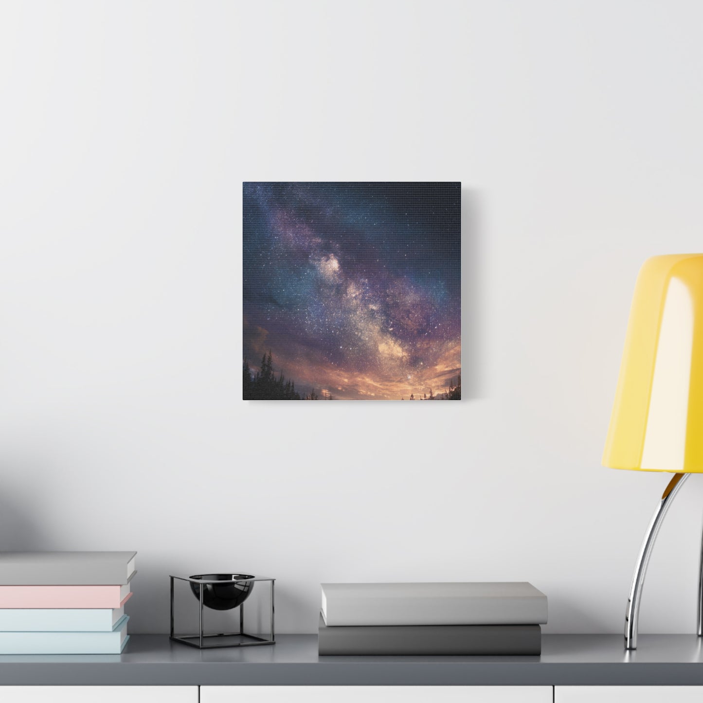 Galactic Night Matte Canvas Print, Cosmic Wall Art for Home Decor, Celestial Decor, Starry Night Art, Space Lover Gift, Bedroom Wall Art