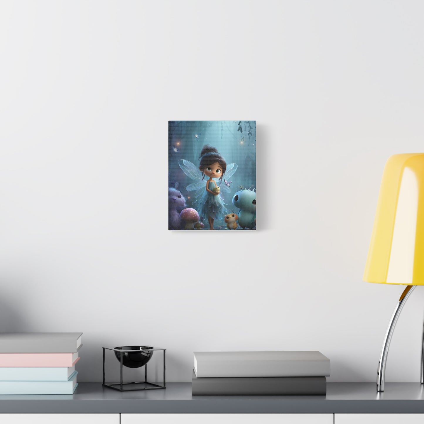 Whimsical Fairy Canvas Art Print, Enchanted Decor for Kids' Rooms, Fantasy Wall Art, Magical Gift for Birthdays, Nursery Decoration