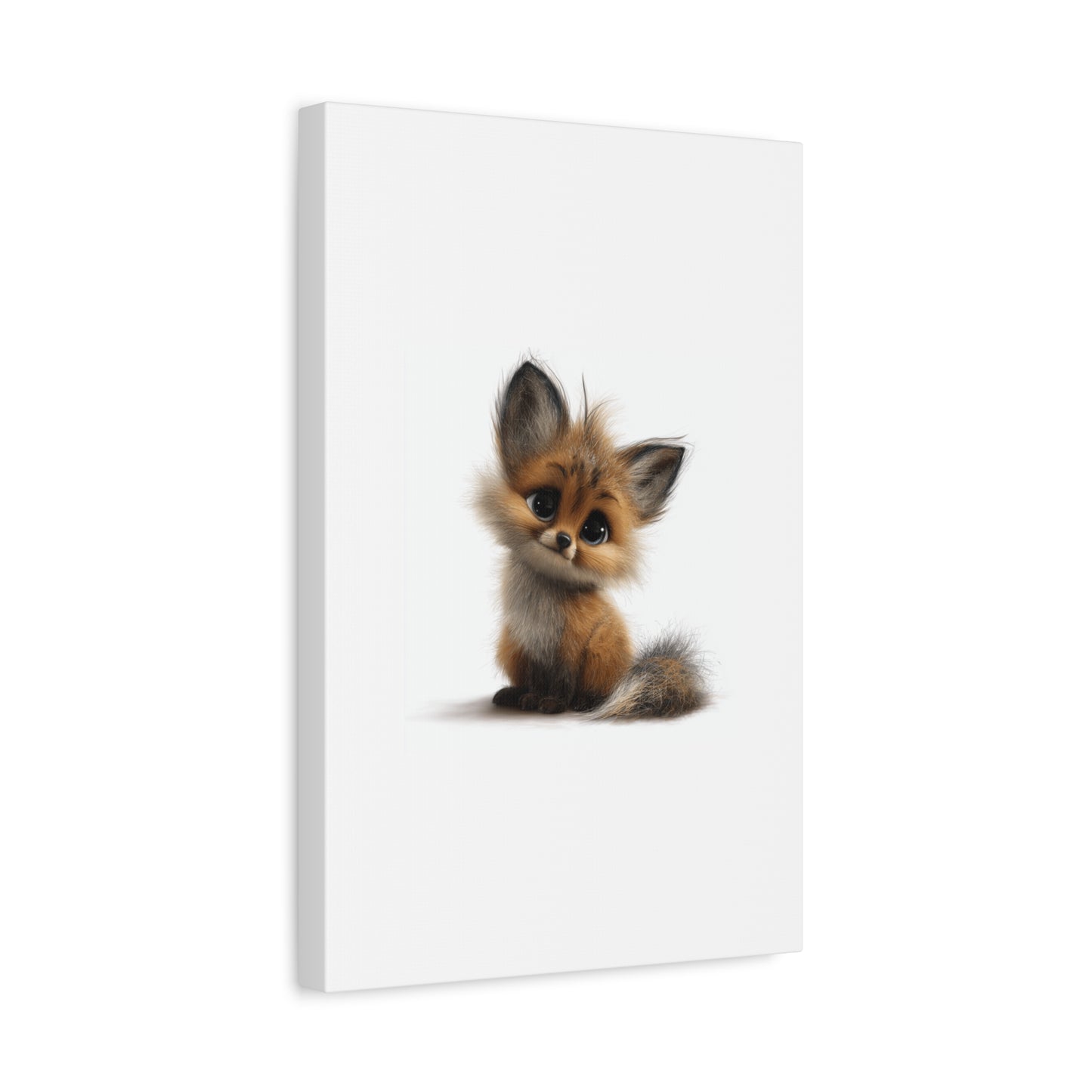 Adorable Fox Canvas Art Print, Cute Nursery Wall Decor, Baby Shower Gift, Animal Lover Home Decor, Kids Room Decoration