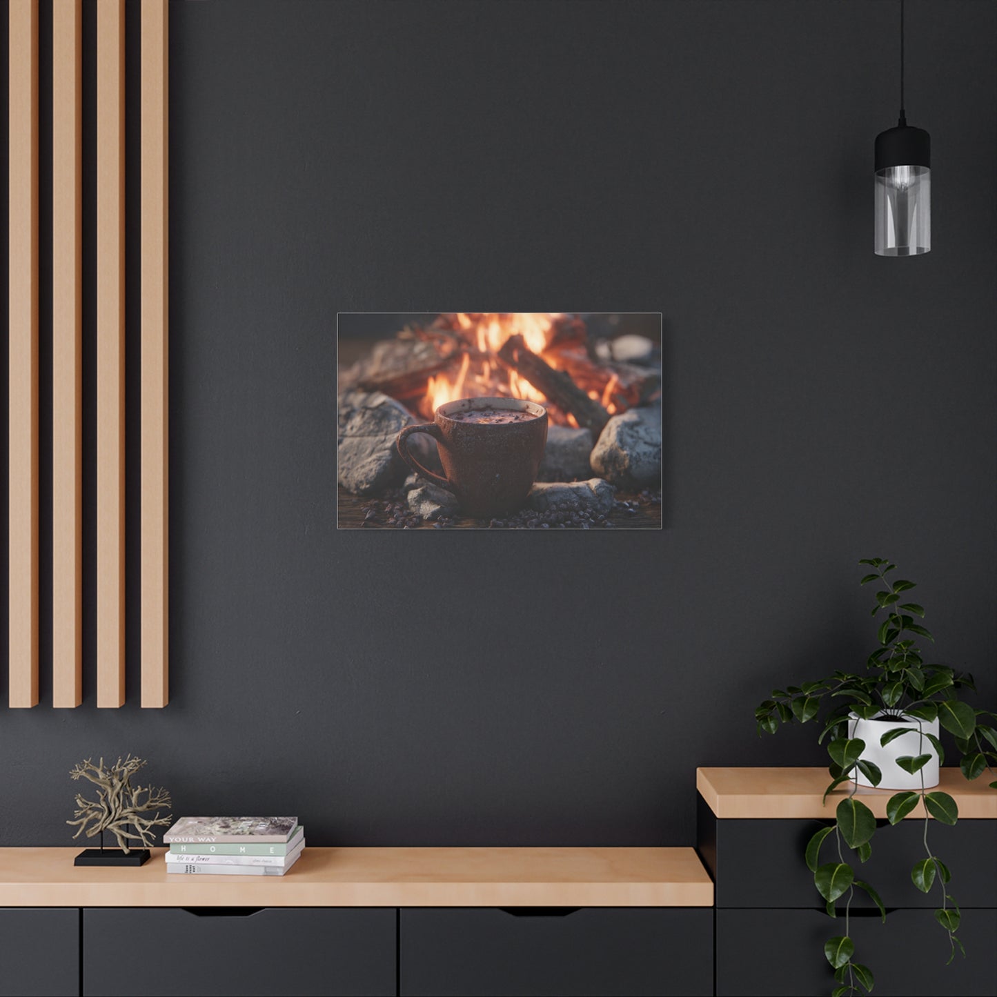Cozy Campfire Canvas Print