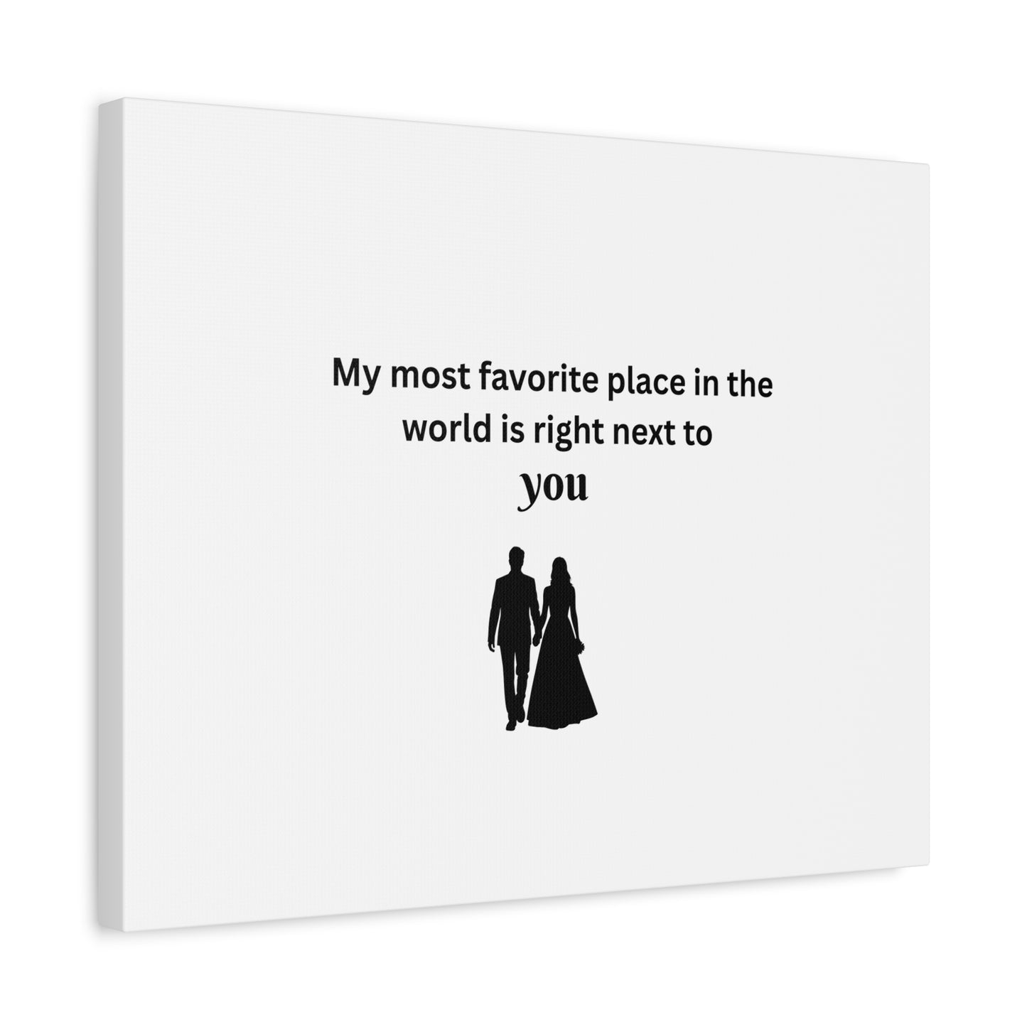 Romantic Wall Art, Perfect for Couples' Home Decor, Anniversary Gift, Relationship Gift, Love Quote Canvas