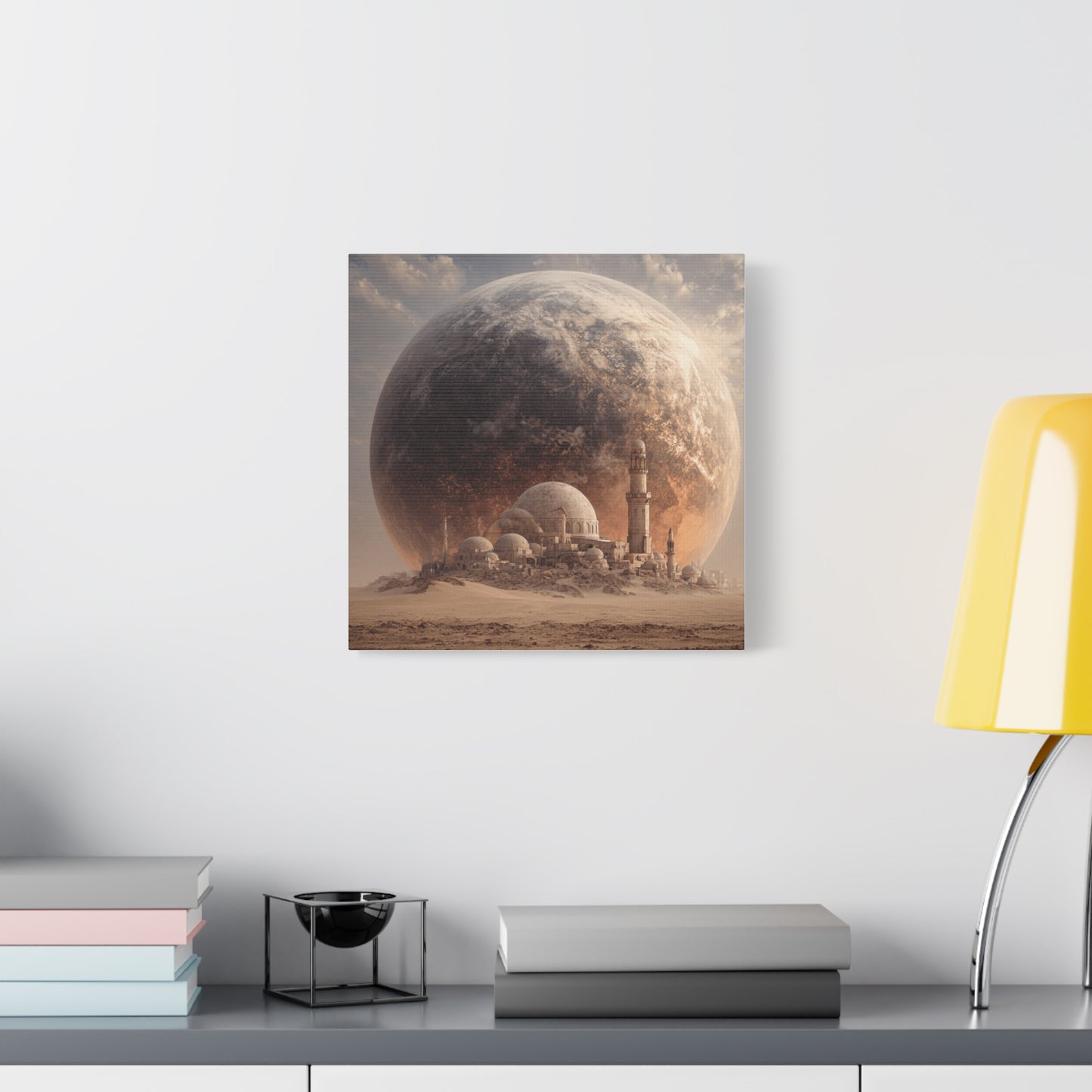 Cosmic Landscape Canvas Art, Wall Decor, Celestial Print, Space Artwork, Home Decoration, Gift for Science Fiction Lovers