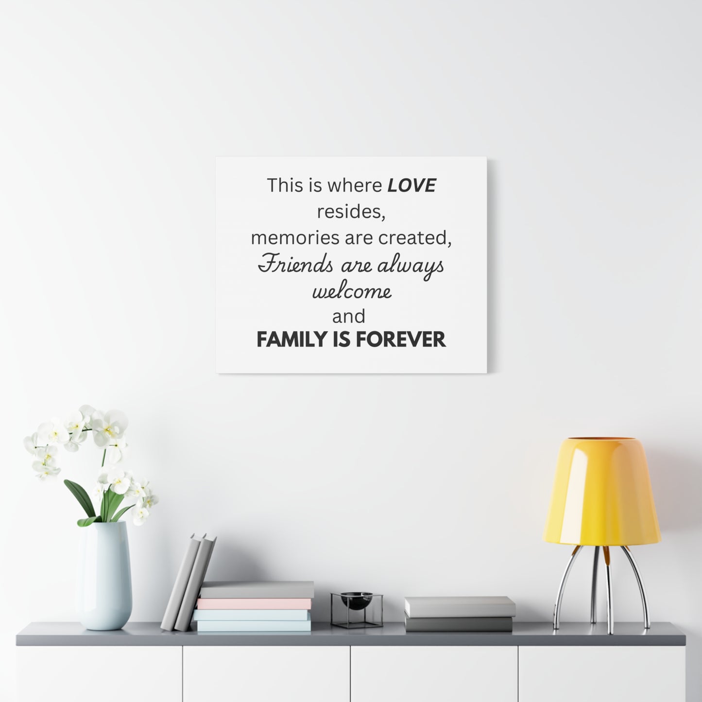Love Family Canvas Artwork