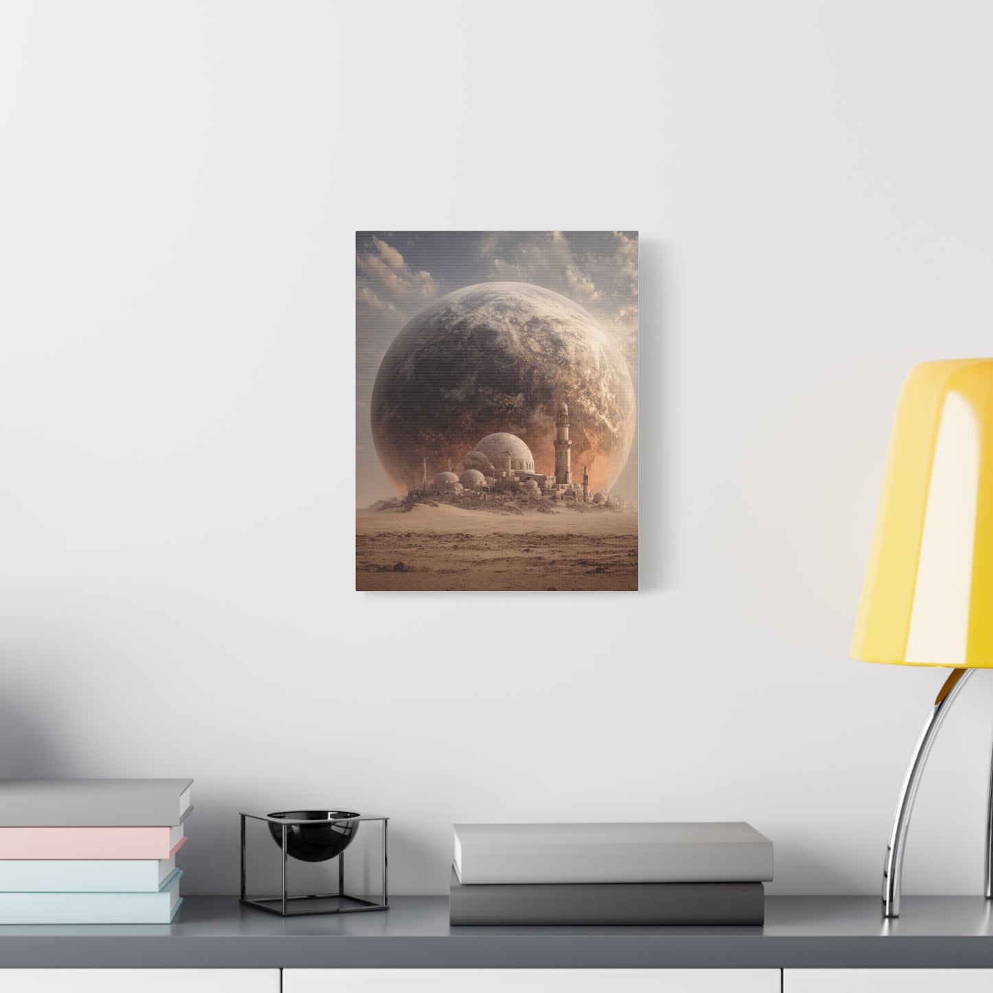 Cosmic Landscape Canvas Art, Wall Decor, Celestial Print, Space Artwork, Home Decoration, Gift for Science Fiction Lovers