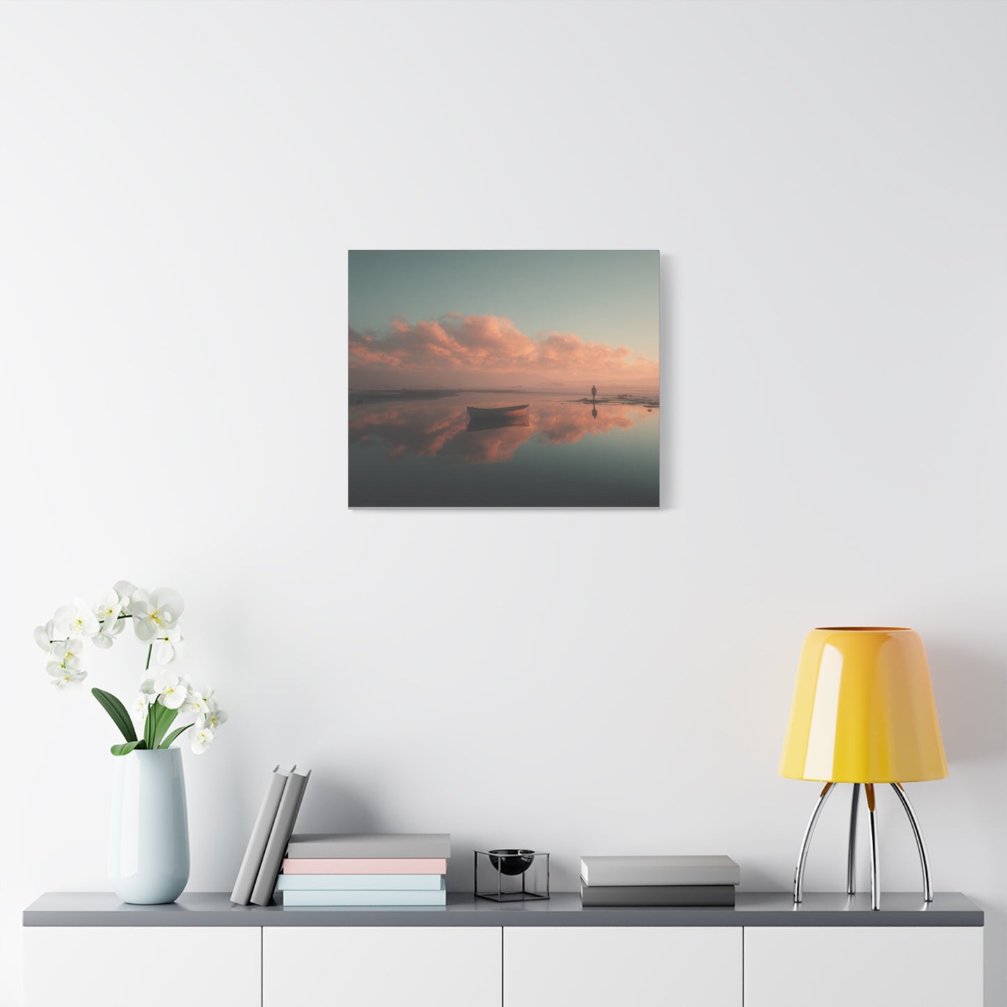 Serene Landscape Canvas Art Print, Coastal Decor, Home Bedroom Wall Art, Inspirational Wall Décor, Gift for Nature Lovers