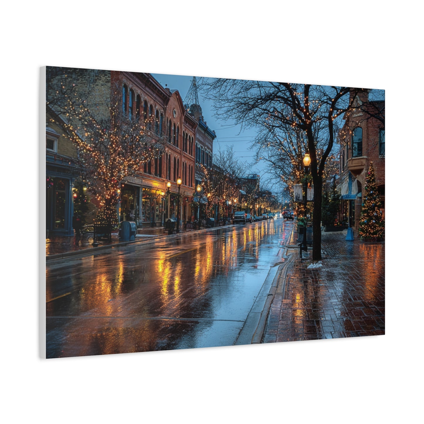 Canvas Print Winter Scene Holland Michigan Christmas