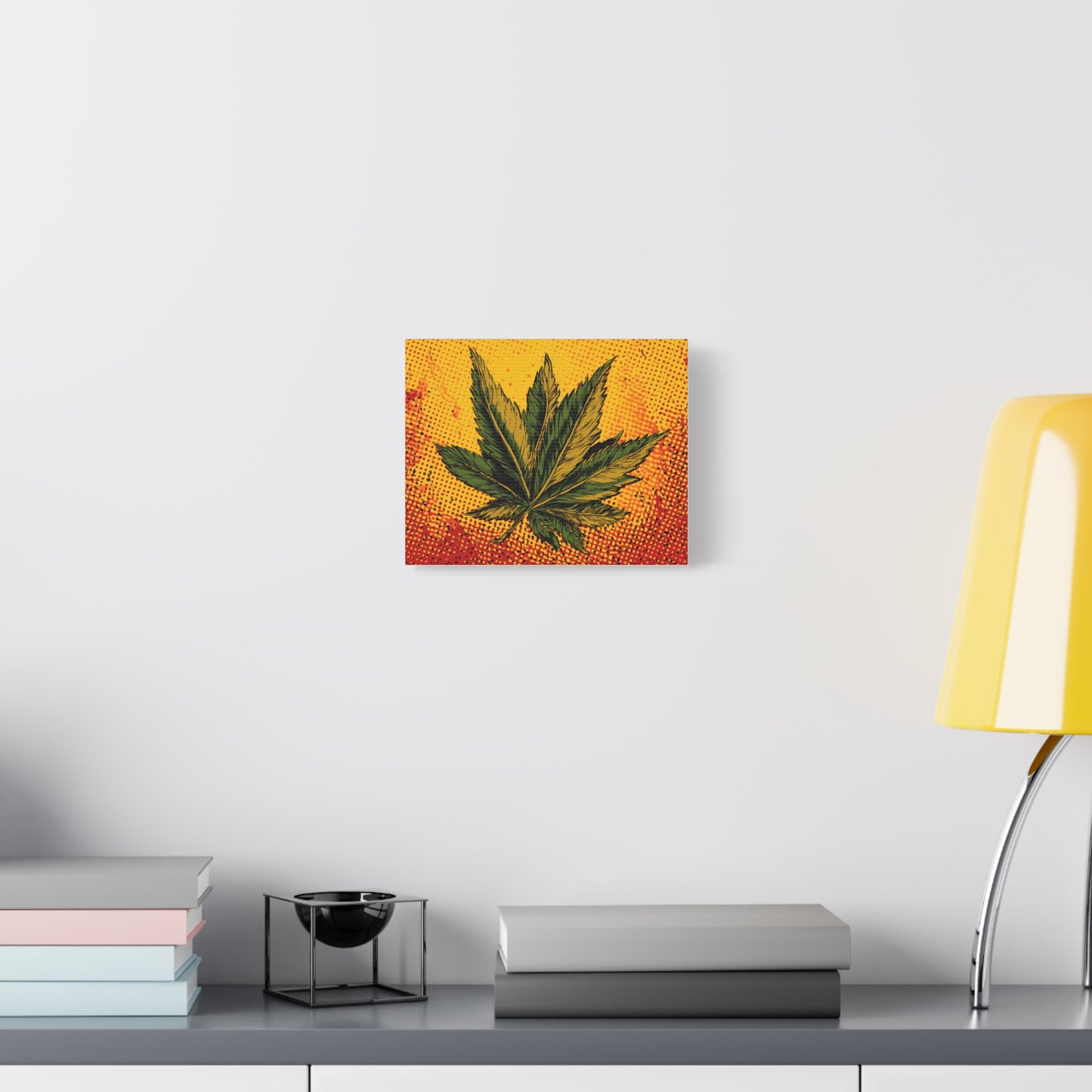 Canvas Print Pop Art Marijuana Leaf