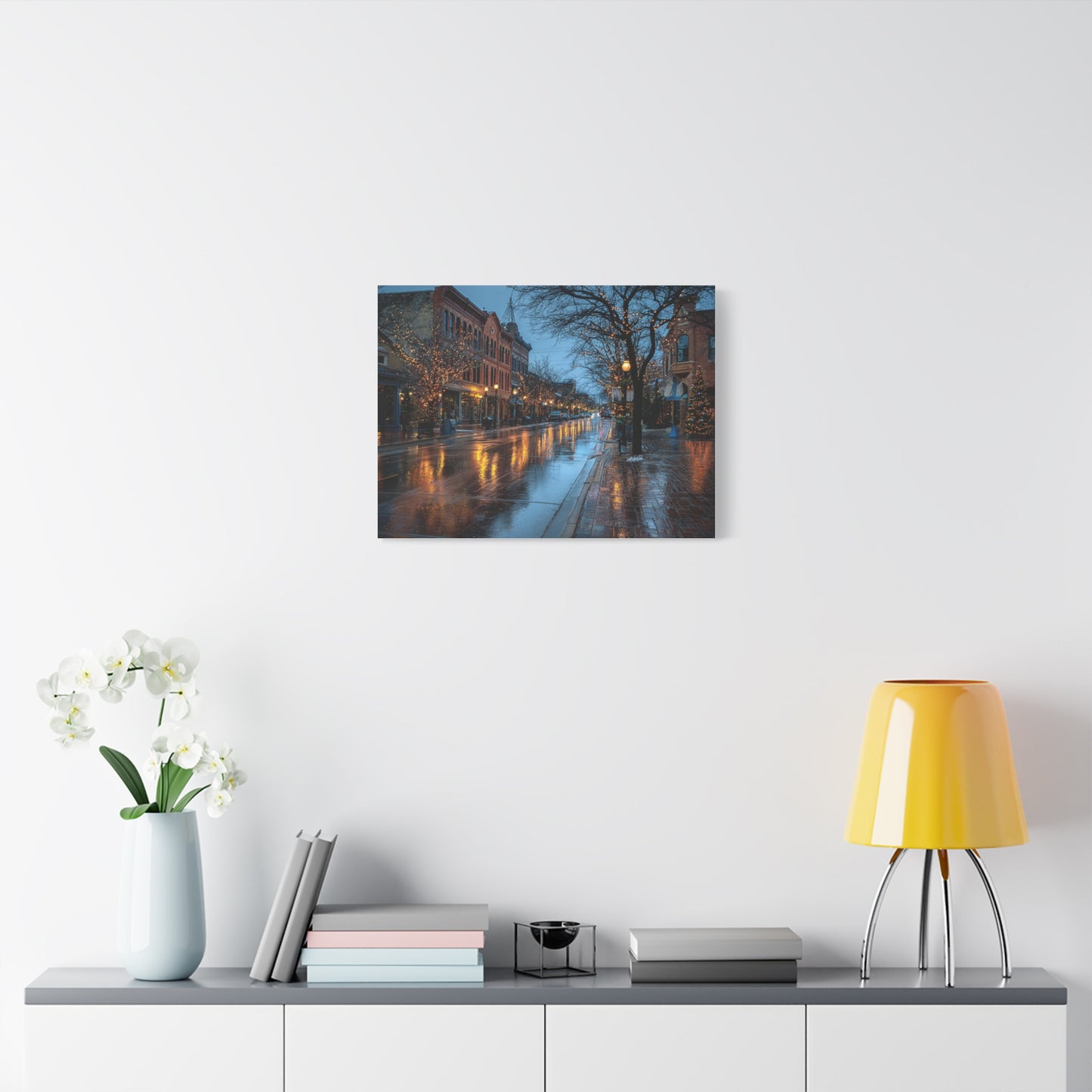 Canvas Print Winter Scene Holland Michigan Christmas
