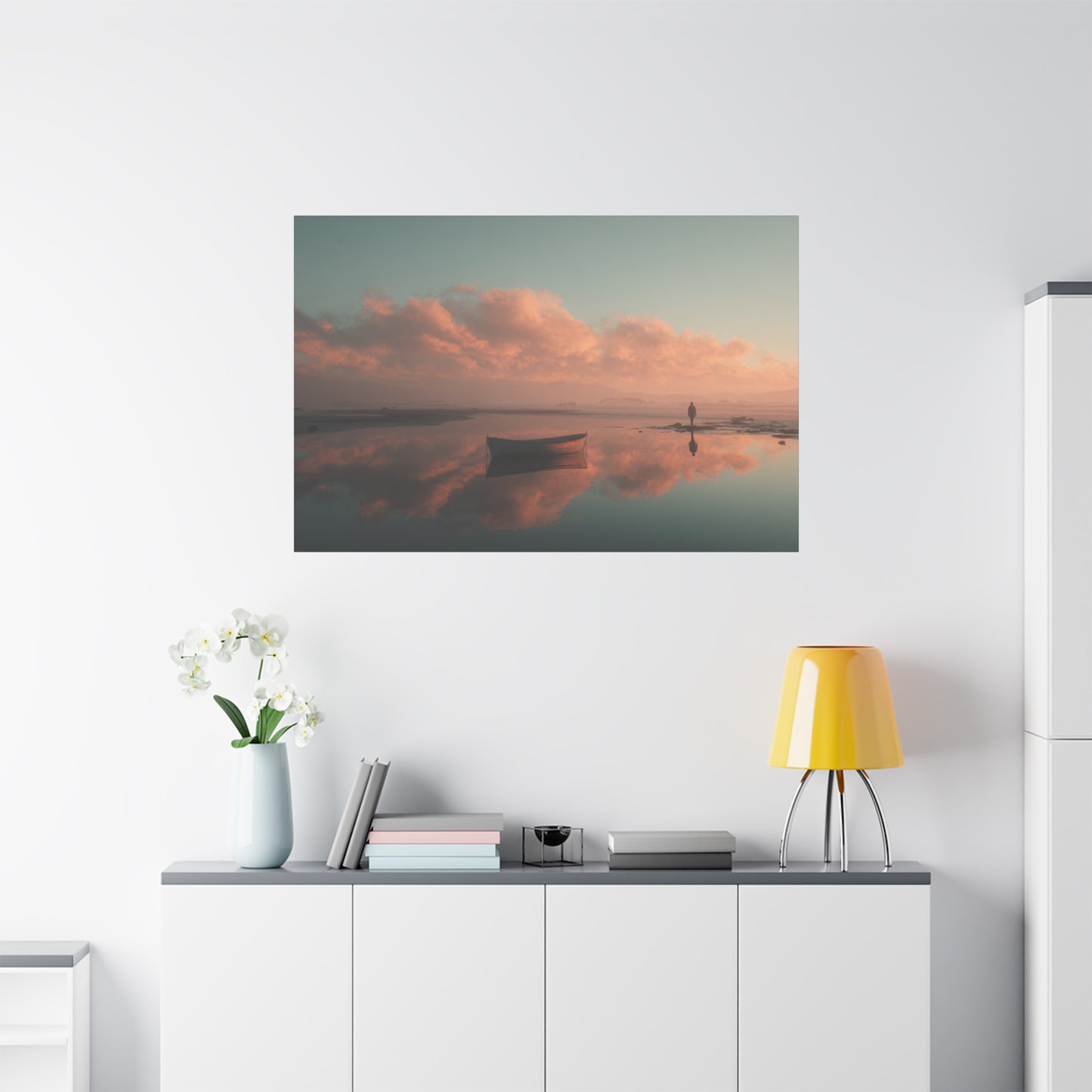 Serene Landscape Canvas Art Print, Coastal Decor, Home Bedroom Wall Art, Inspirational Wall Décor, Gift for Nature Lovers