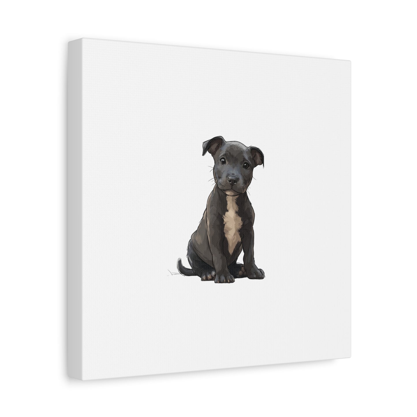 Dog Portrait Canvas Wall Art, Pet Lover Gift, Home Decor, Puppy Artwork, Animal Lover Canvas, Pet Memorial