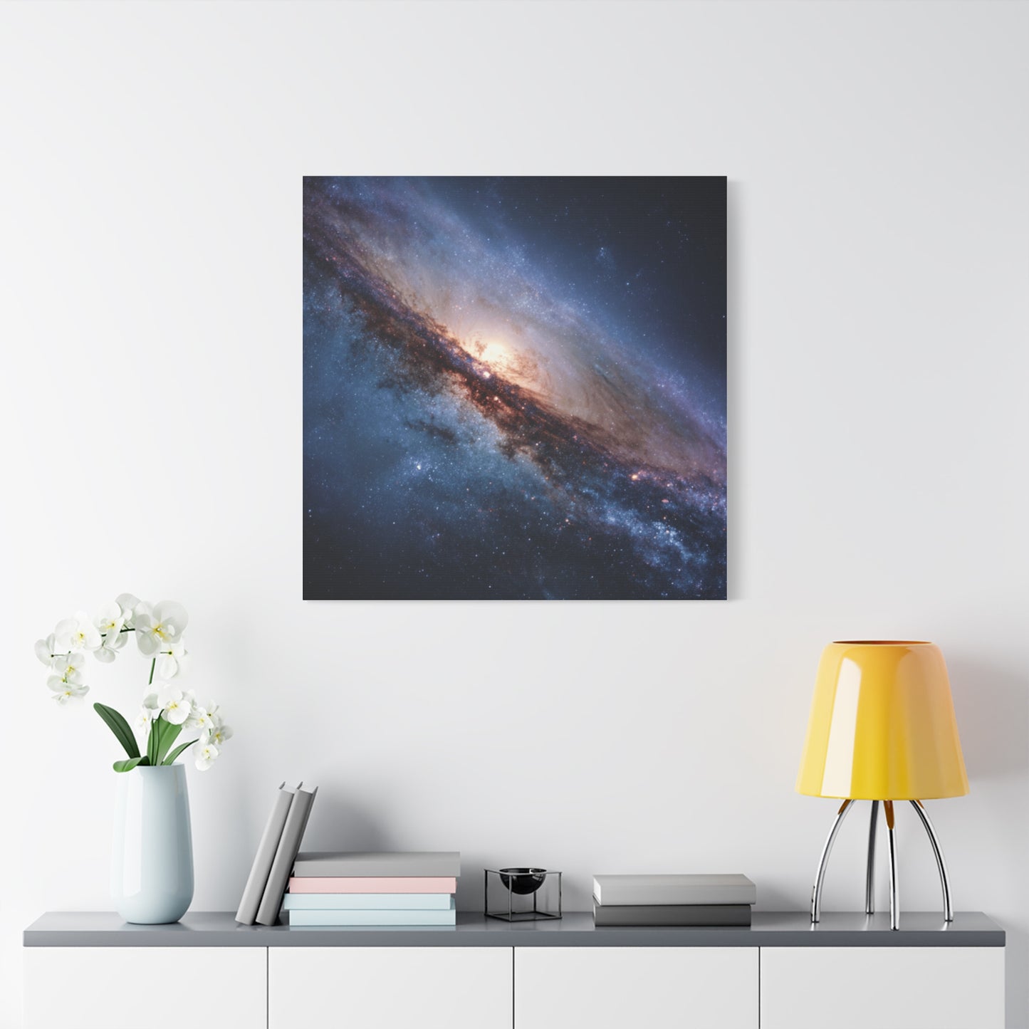 Galaxy Wall Art, Stretched Canvas Print, Cosmic Decor, Space Art, Home Gallery