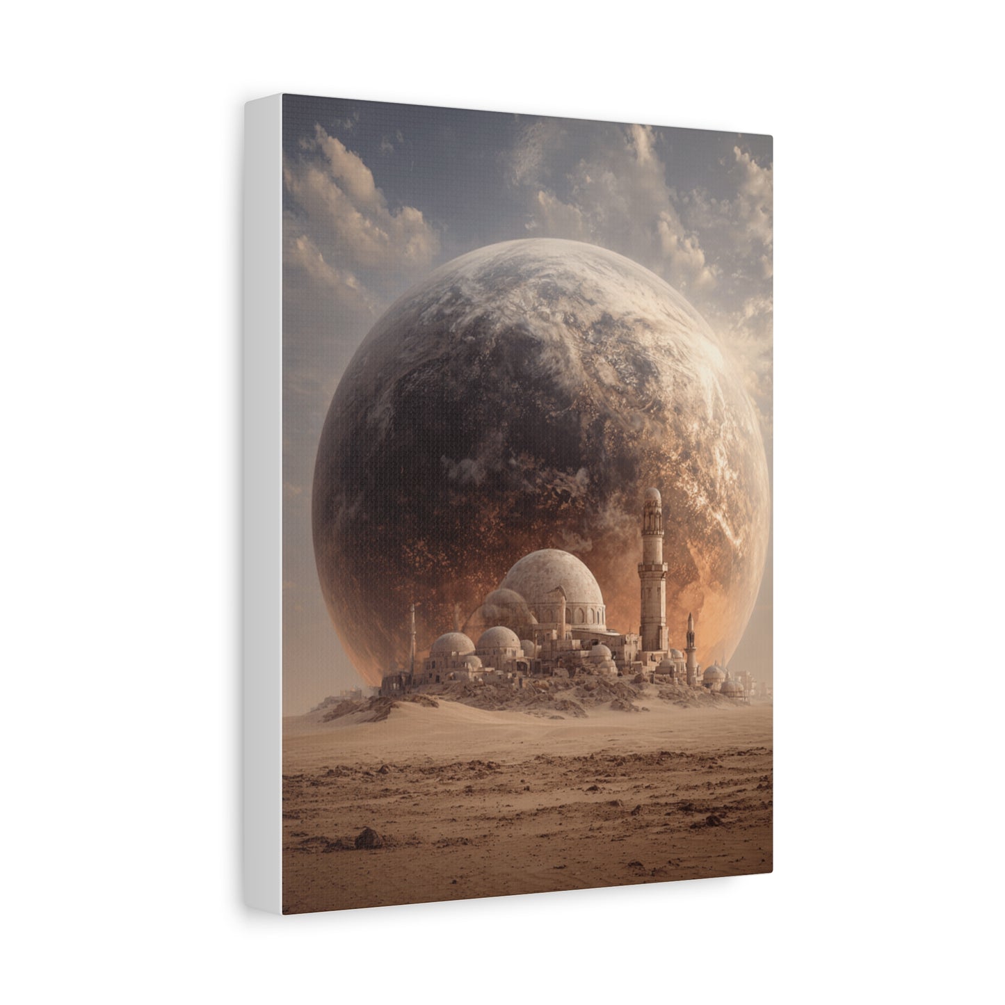 Cosmic Landscape Canvas Art, Wall Decor, Celestial Print, Space Artwork, Home Decoration, Gift for Science Fiction Lovers