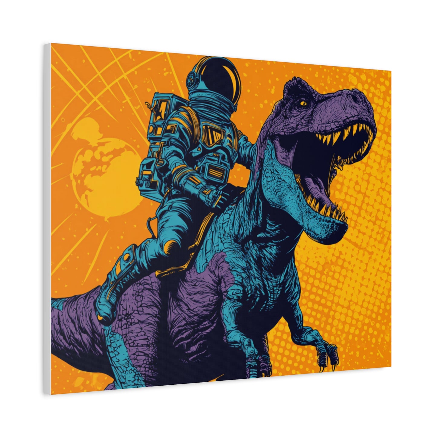 Canvas Print - Pop Art Dinosaur