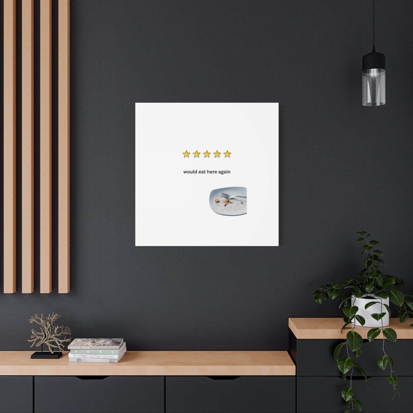 Dining Canvas - Would Eat Here Again Wall Art