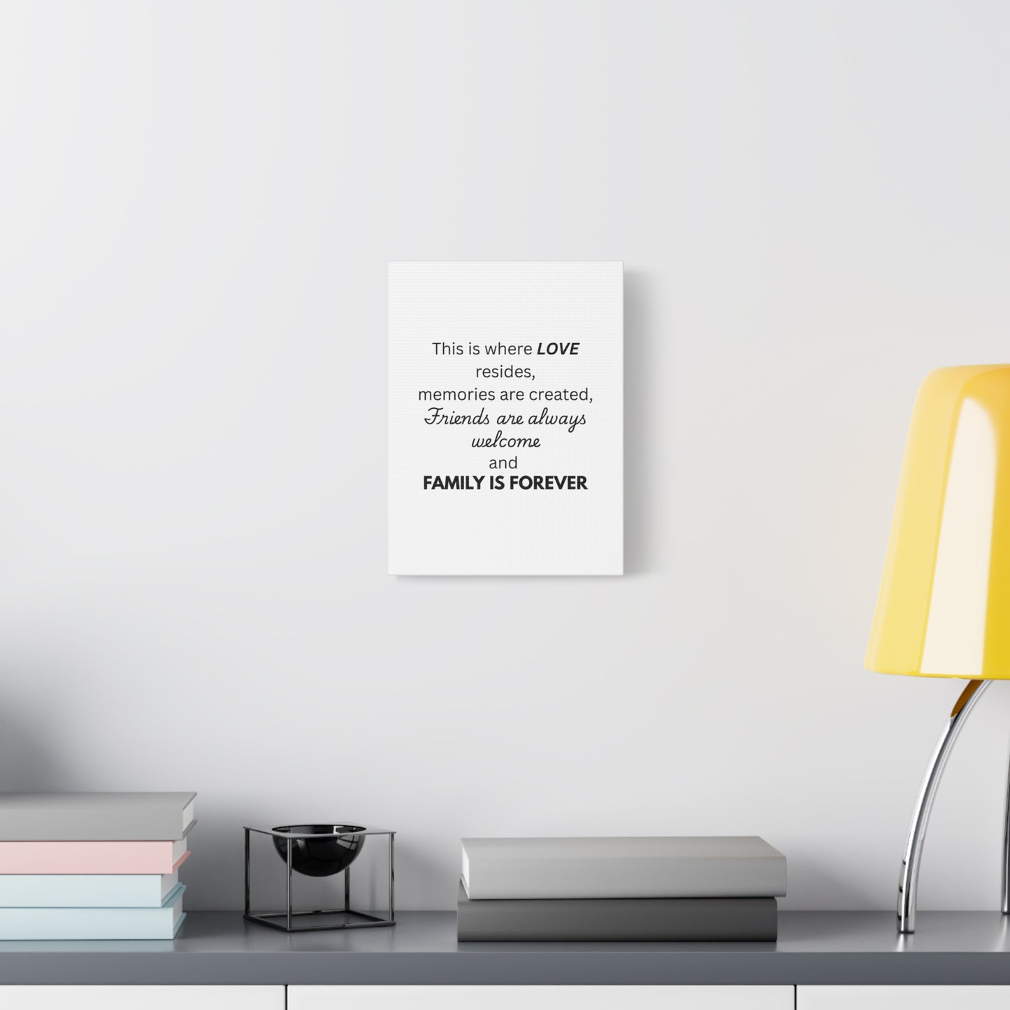Love Family Canvas Artwork