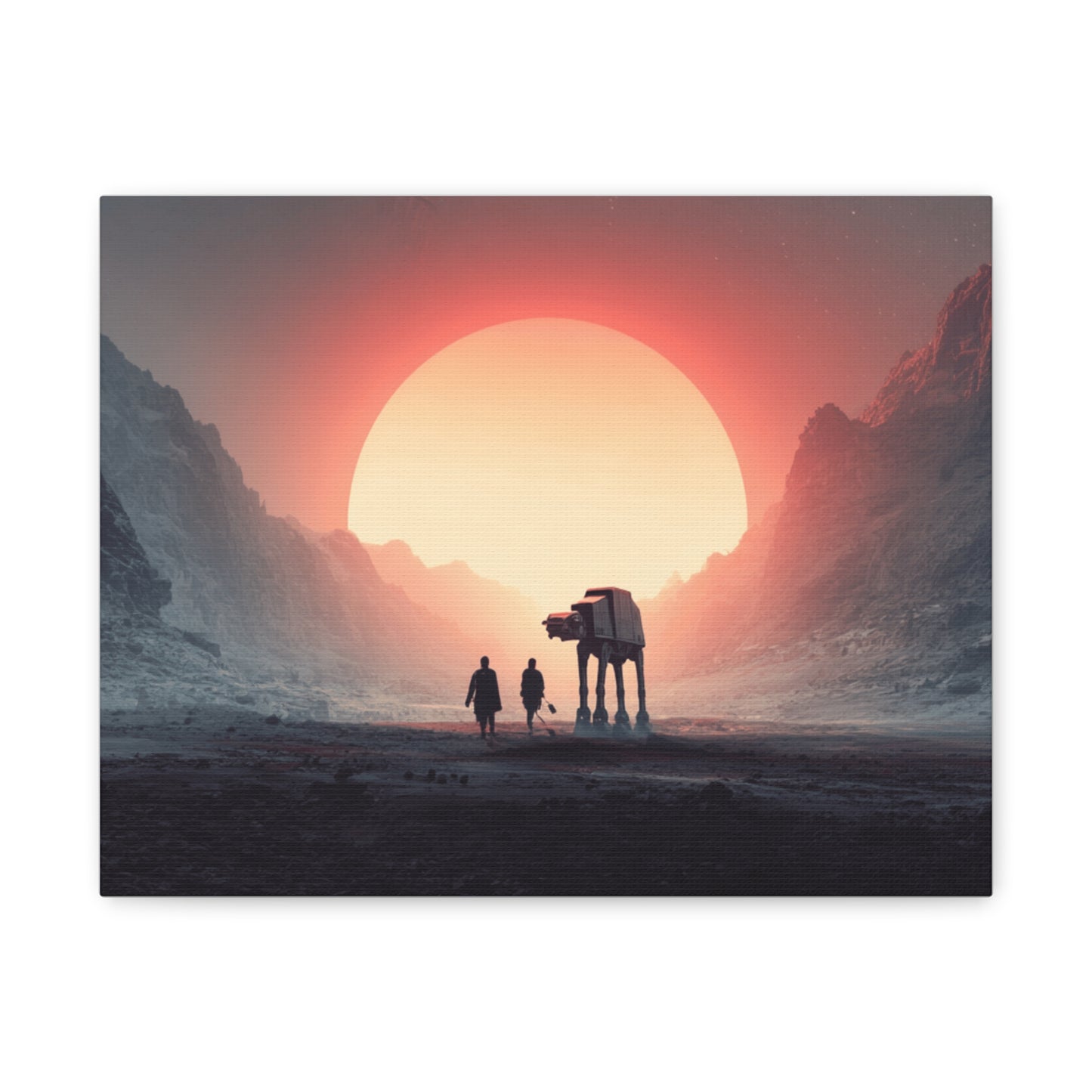 Stretched Canvas Art Print, Sci-Fi Wall Decor, Space Home Decor, Unique Gift for Fans, Movie-Inspired Art
