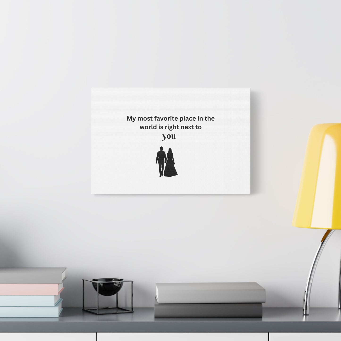 Romantic Wall Art, Perfect for Couples' Home Decor, Anniversary Gift, Relationship Gift, Love Quote Canvas
