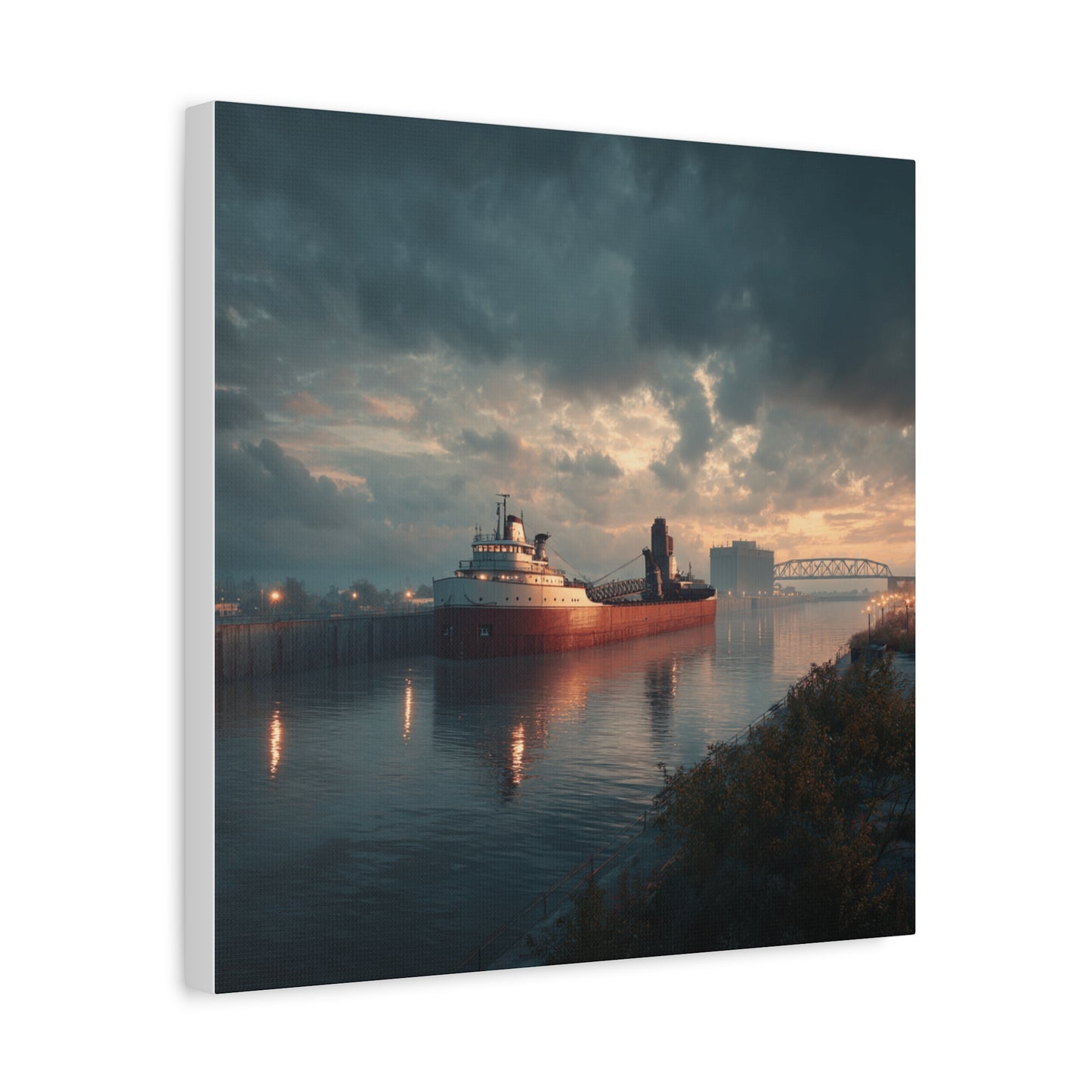 Stretched Canvas Art Print, Nautical Wall Decor, Maritime Scene, Boat Photo, Home or Office Decoration, Gift for Ocean Lovers