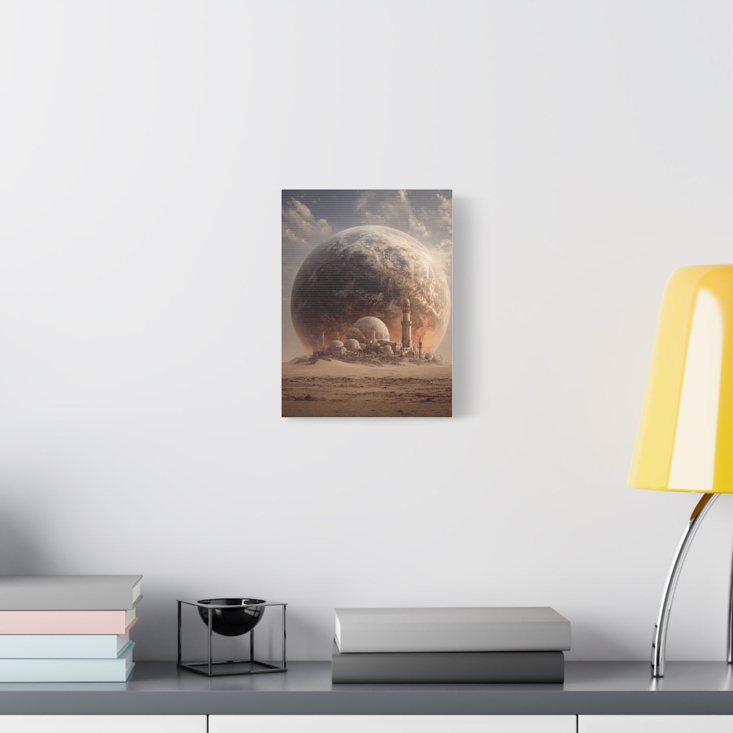 Cosmic Landscape Canvas Art, Wall Decor, Celestial Print, Space Artwork, Home Decoration, Gift for Science Fiction Lovers