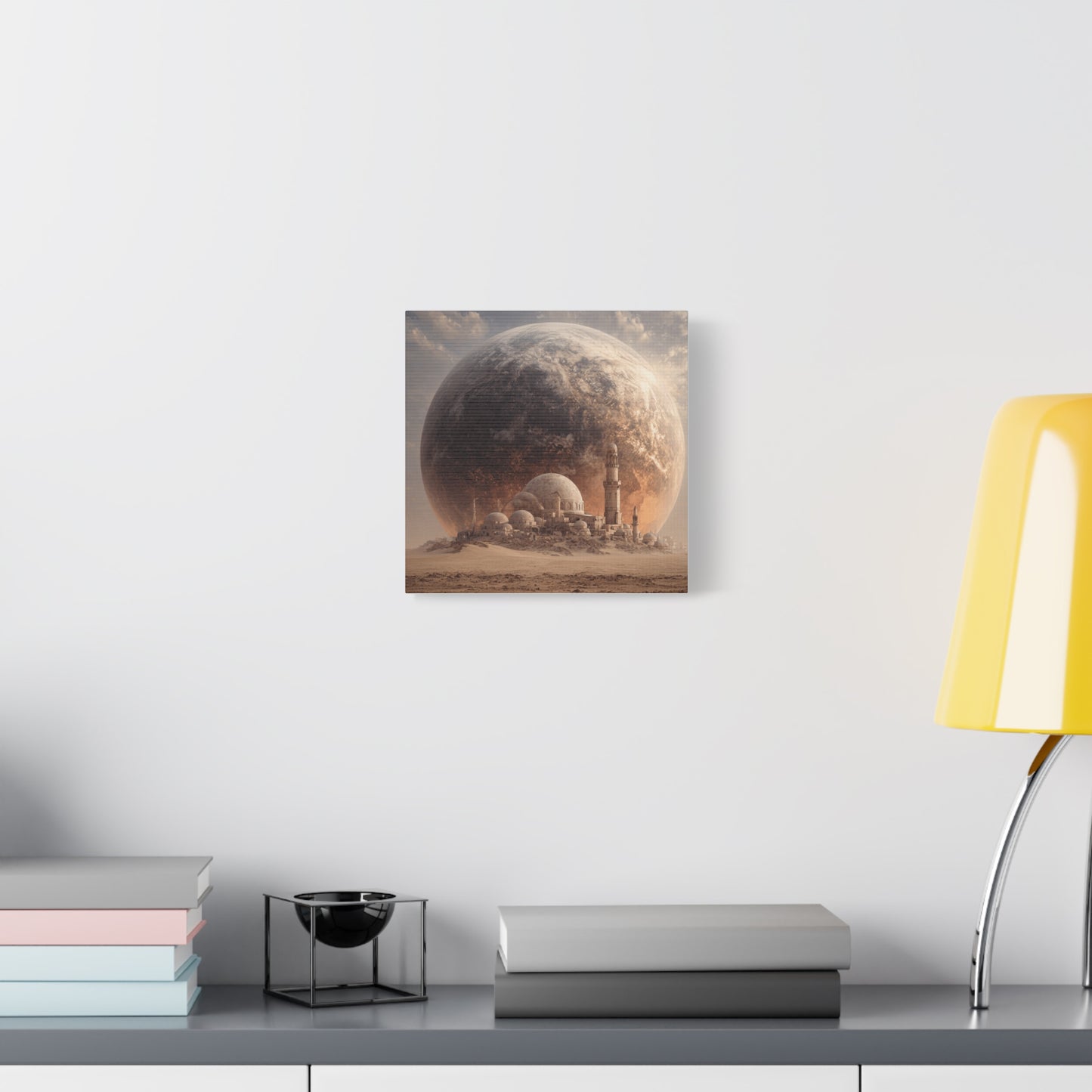 Cosmic Landscape Canvas Art, Wall Decor, Celestial Print, Space Artwork, Home Decoration, Gift for Science Fiction Lovers