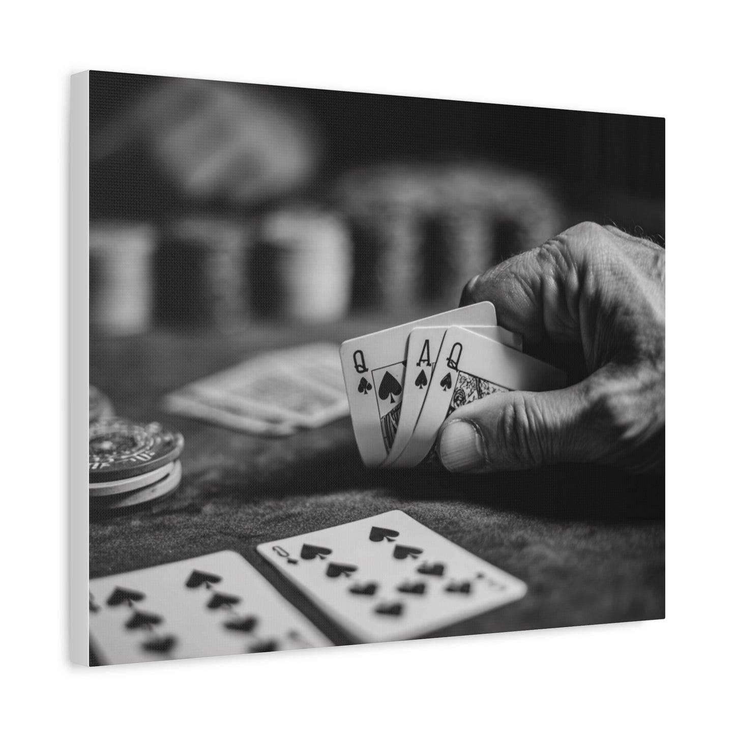 Poker Player Canvas Wall Art
