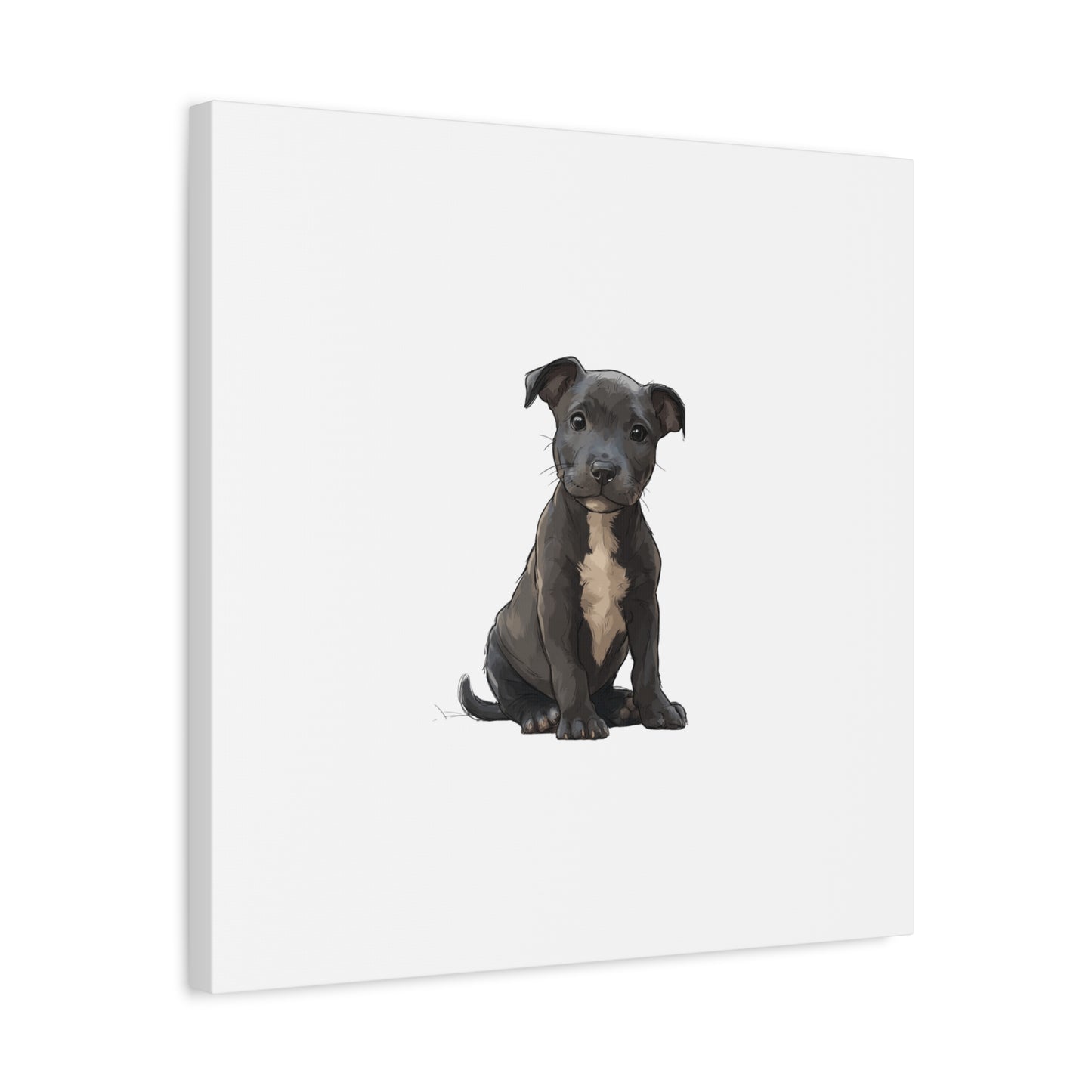 Dog Portrait Canvas Wall Art, Pet Lover Gift, Home Decor, Puppy Artwork, Animal Lover Canvas, Pet Memorial