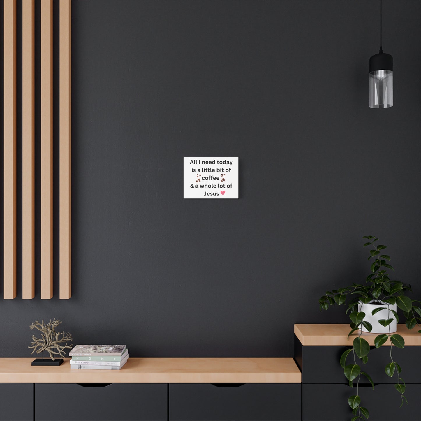Coffee and Jesus Wall Art Canvas