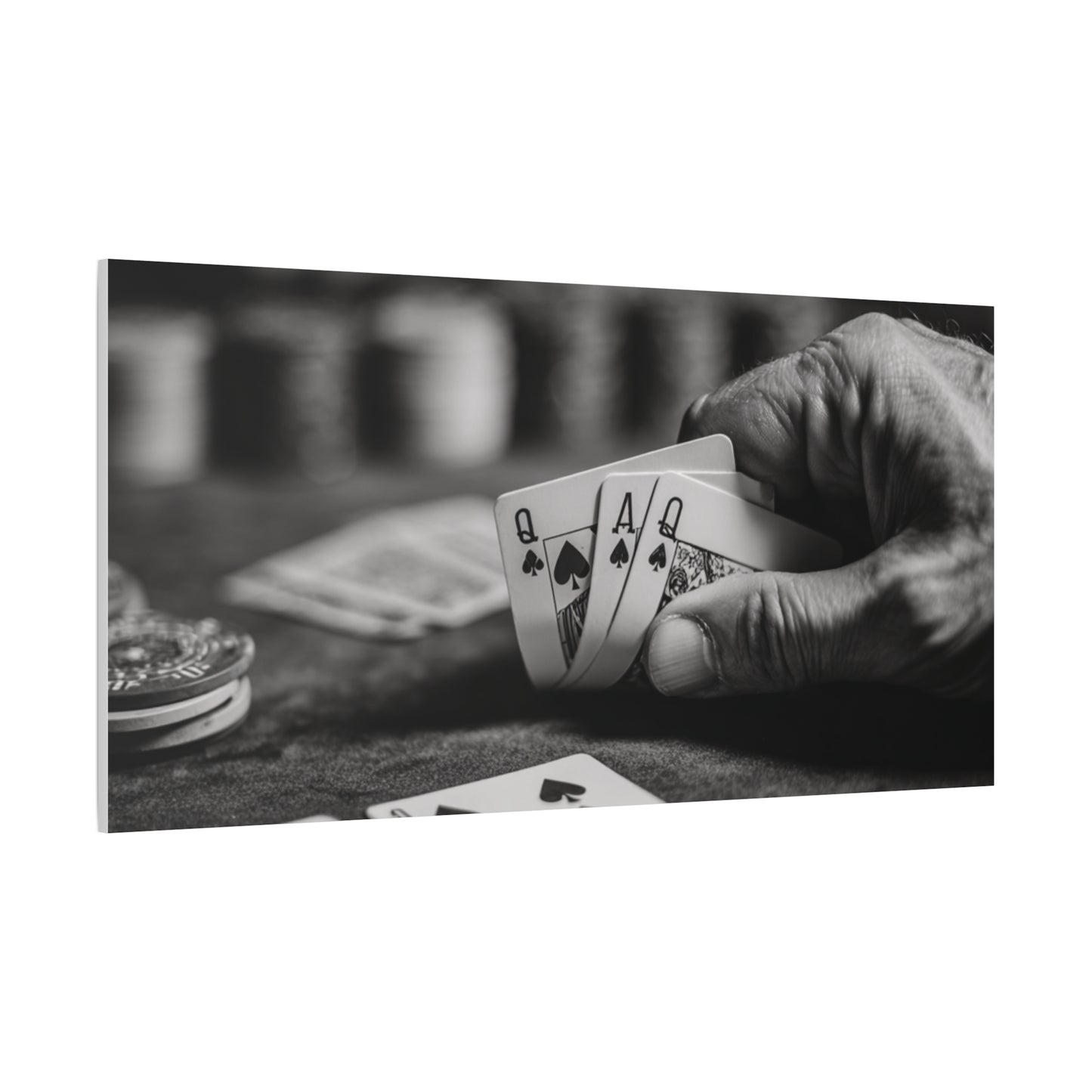 Poker Player Canvas Wall Art