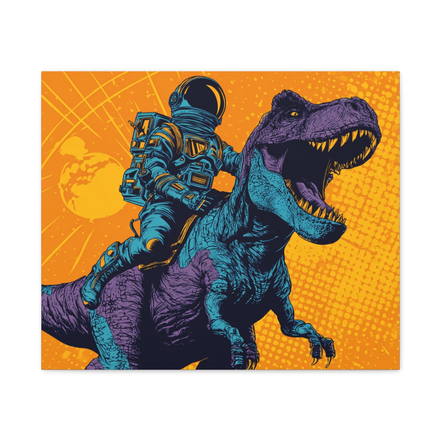 Canvas Print - Pop Art Dinosaur
